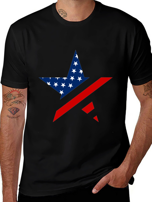 Stars & Stripes Graphic Tee - Patriotic Style
