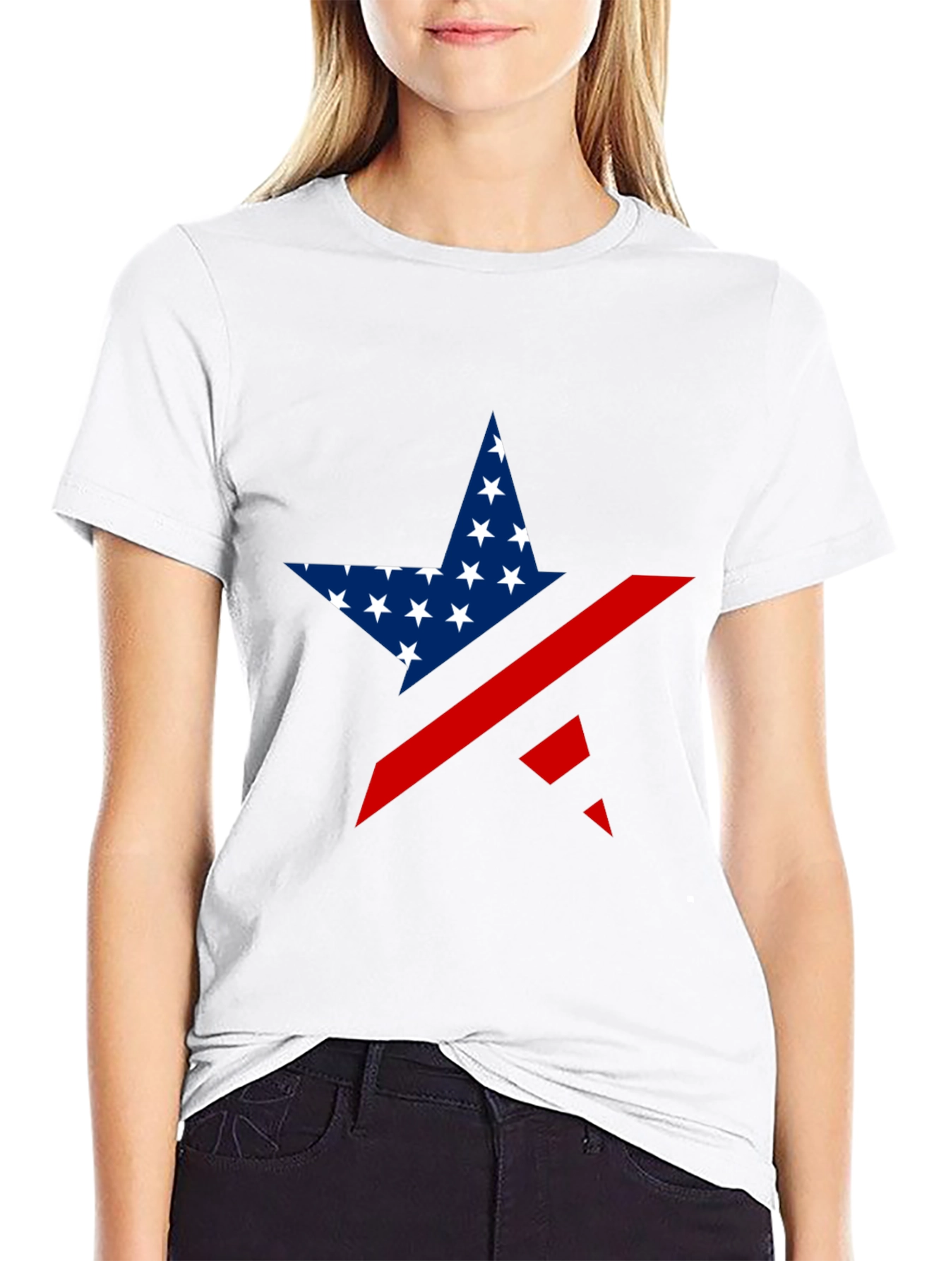 Stars & Stripes Graphic Tee - Patriotic Style