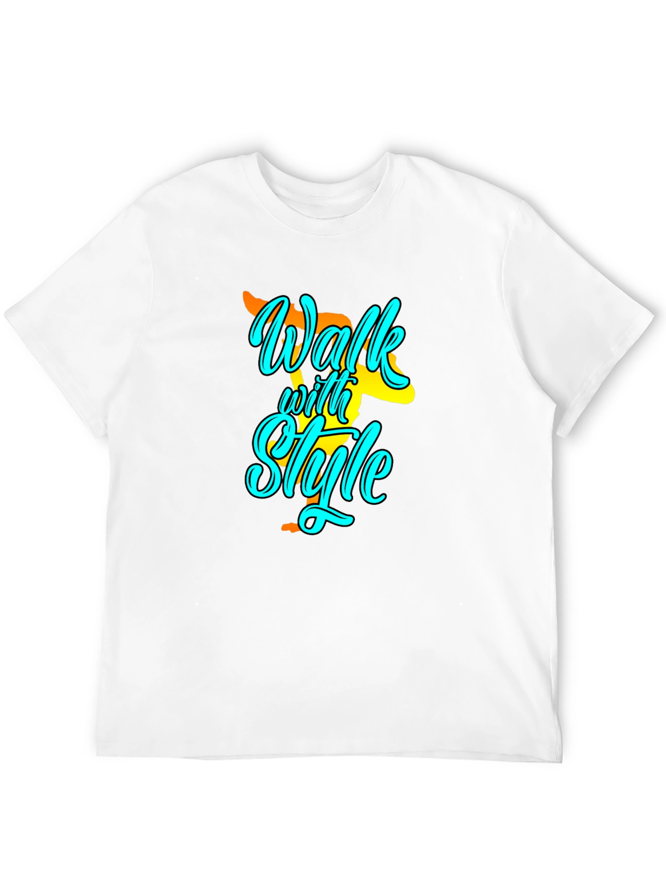 Walk with Style Black T-Shirt