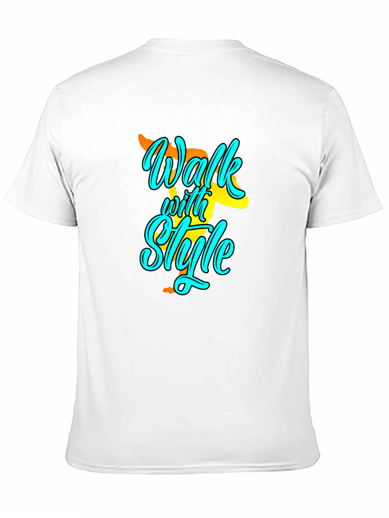 Walk with Style Black T-Shirt