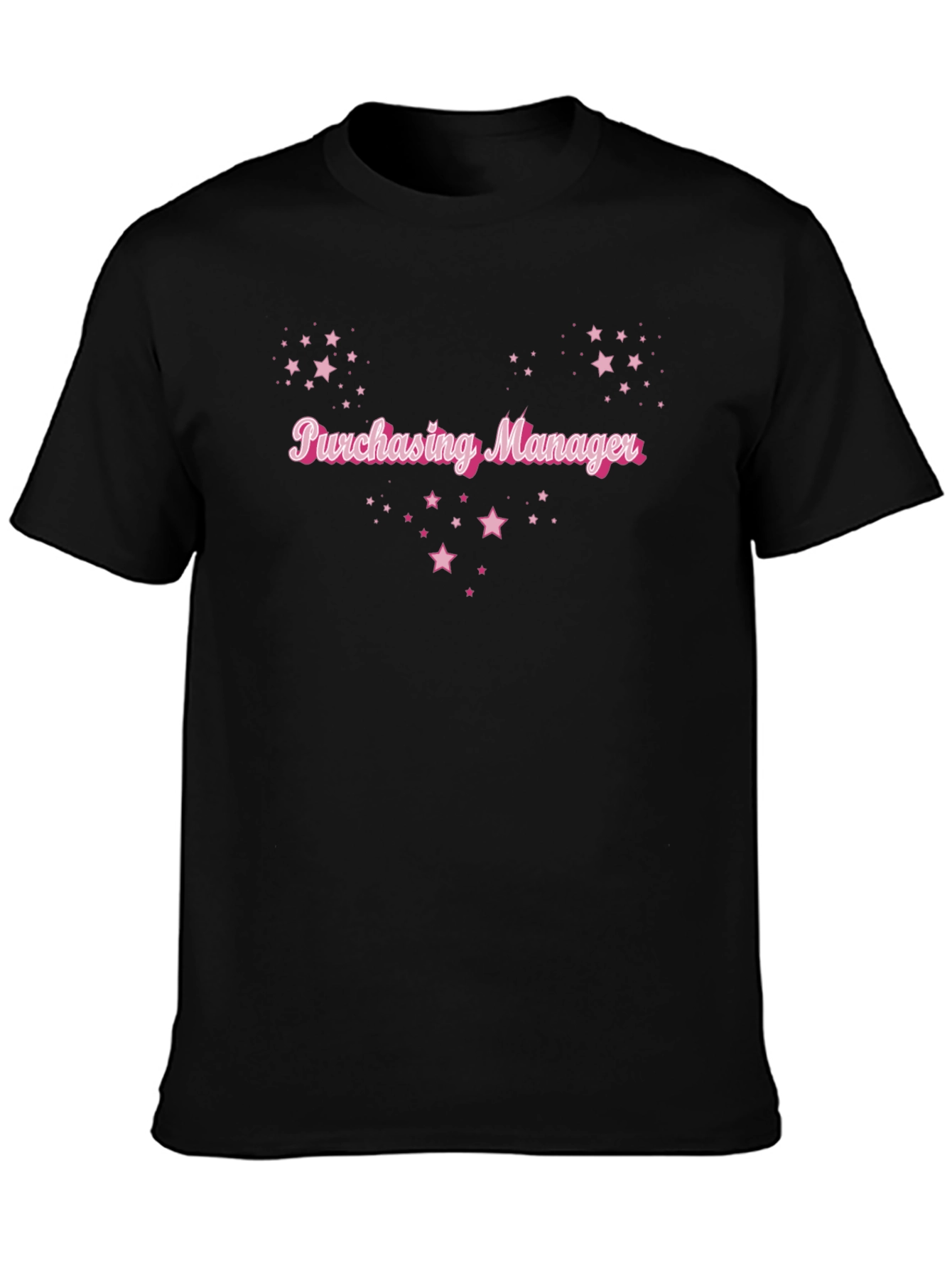 Purchasing Manager Star Tee - Black Cotton Blend