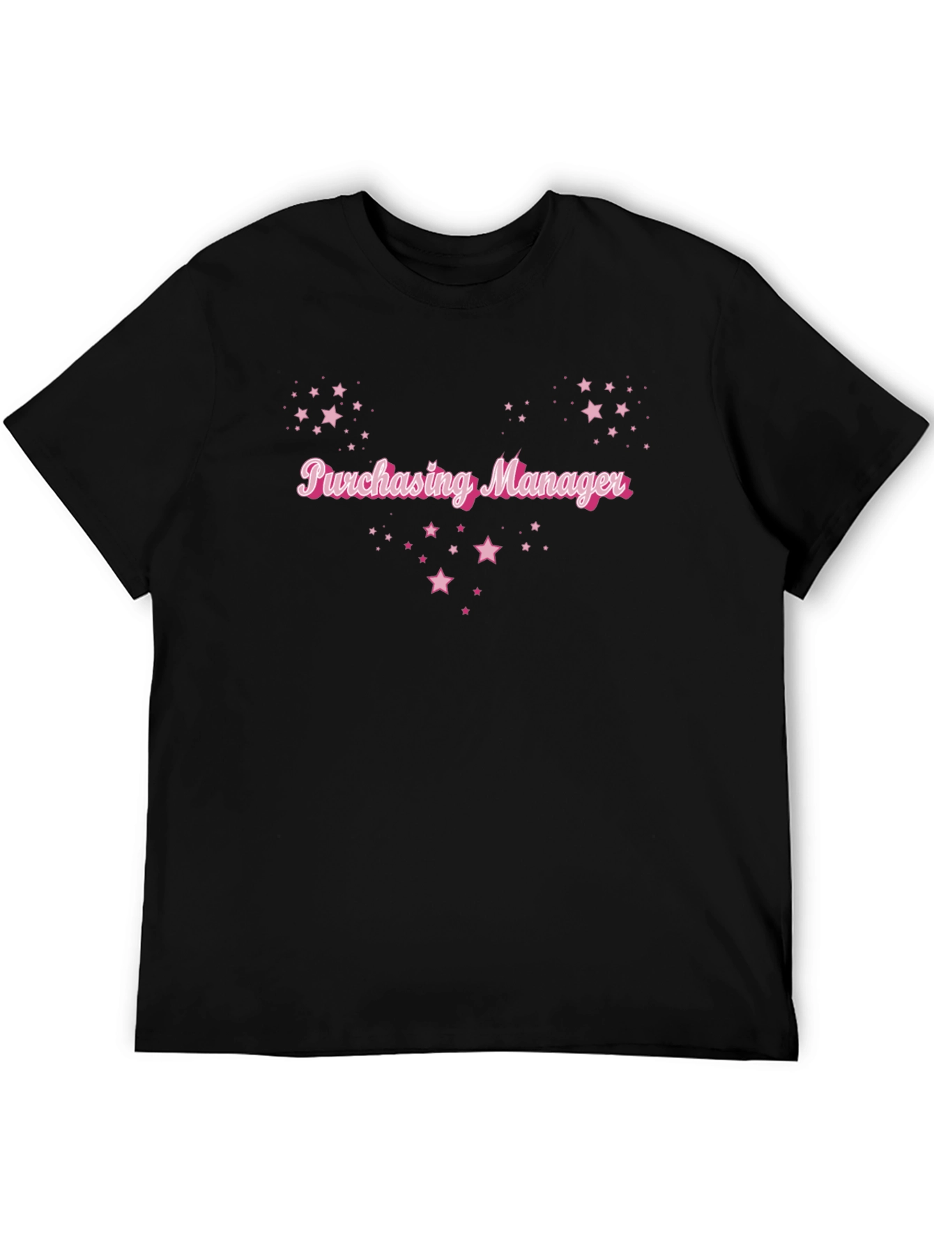 Purchasing Manager Star Tee - Black Cotton Blend