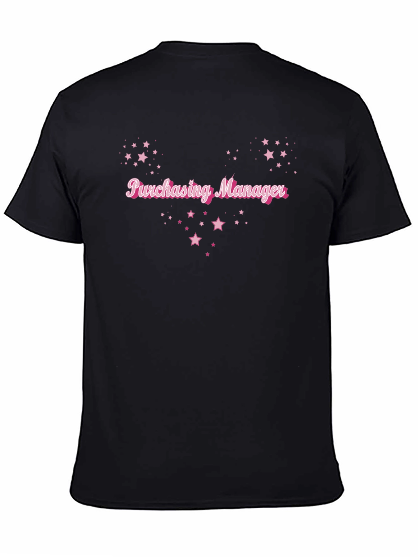 Purchasing Manager Star Tee - Black Cotton Blend