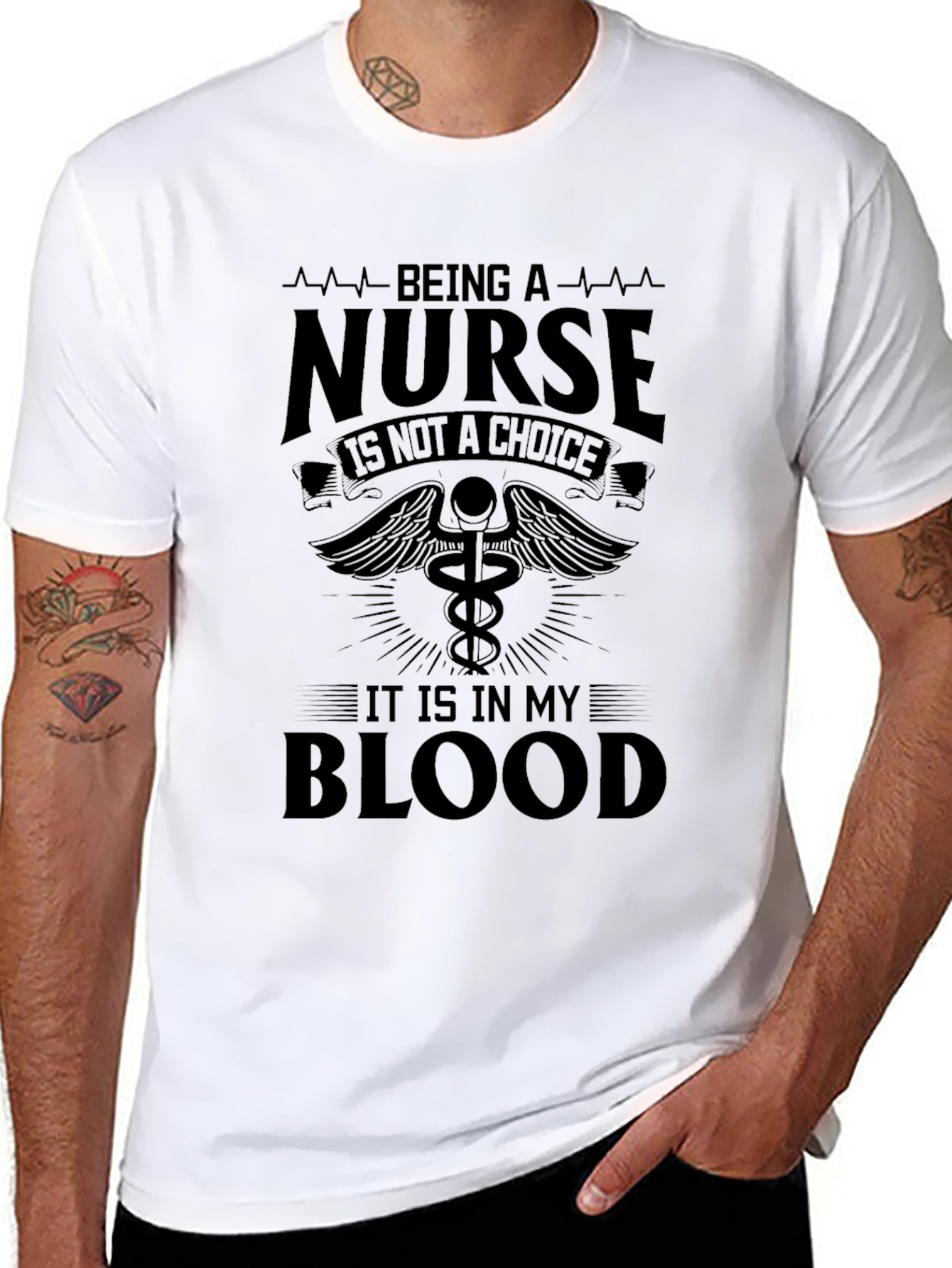Being a Nurse T-Shirt - Its in My Blood!