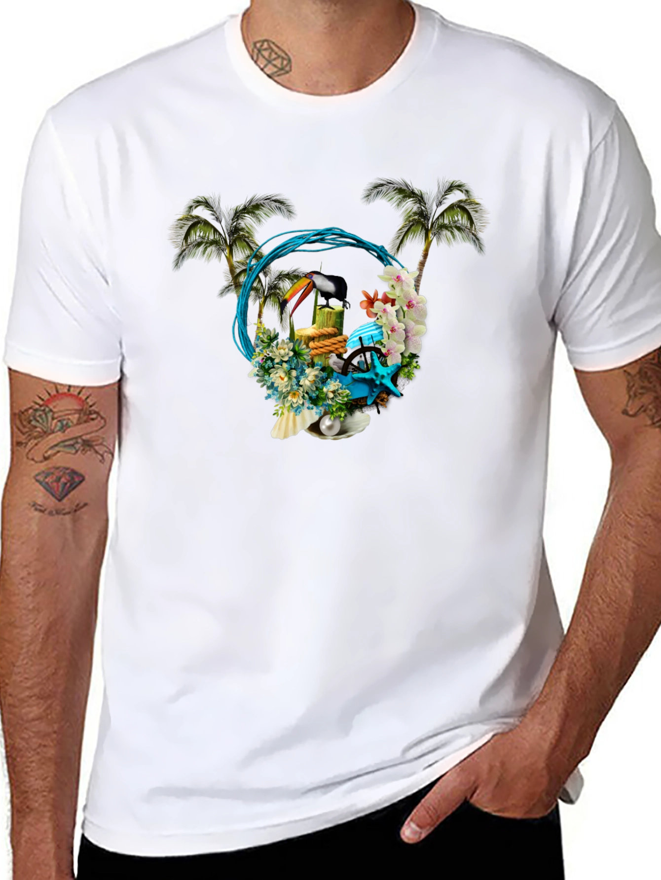 Tropical Beach Paradise T-Shirt