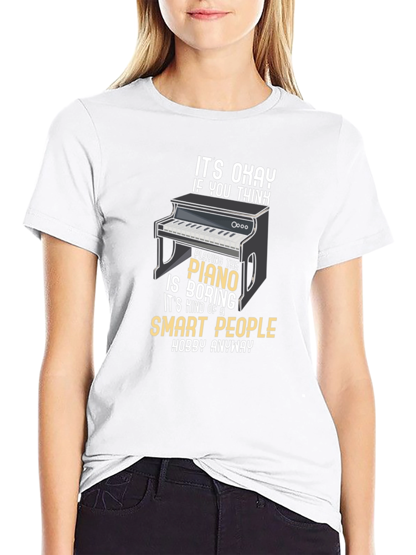 Smart People Piano Hobby T-Shirt