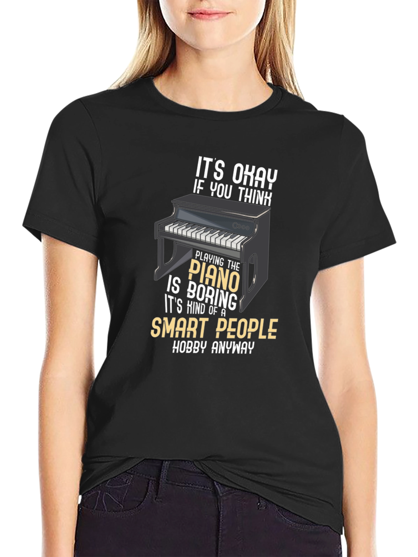 Smart People Piano Hobby T-Shirt