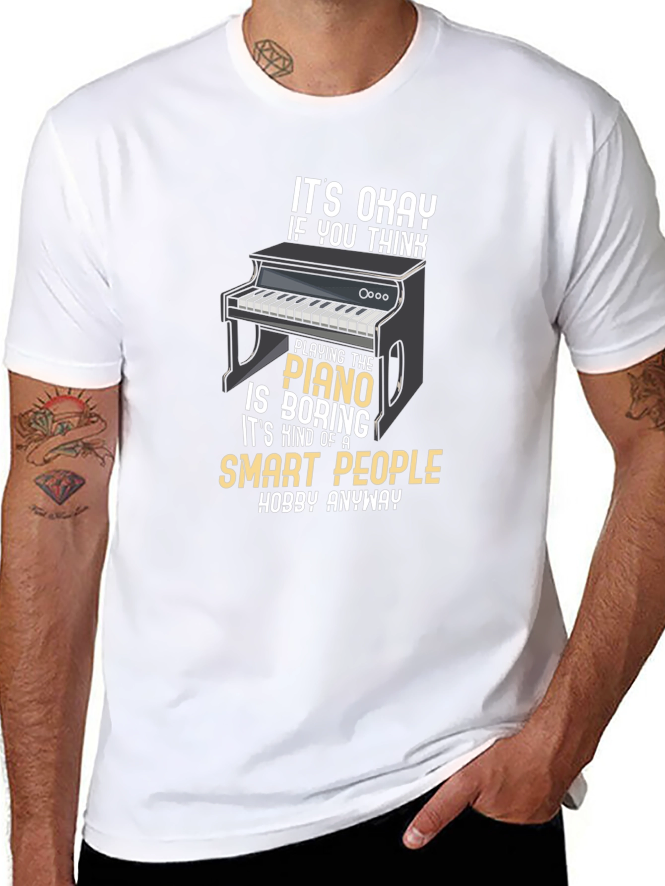 Smart People Piano Hobby T-Shirt
