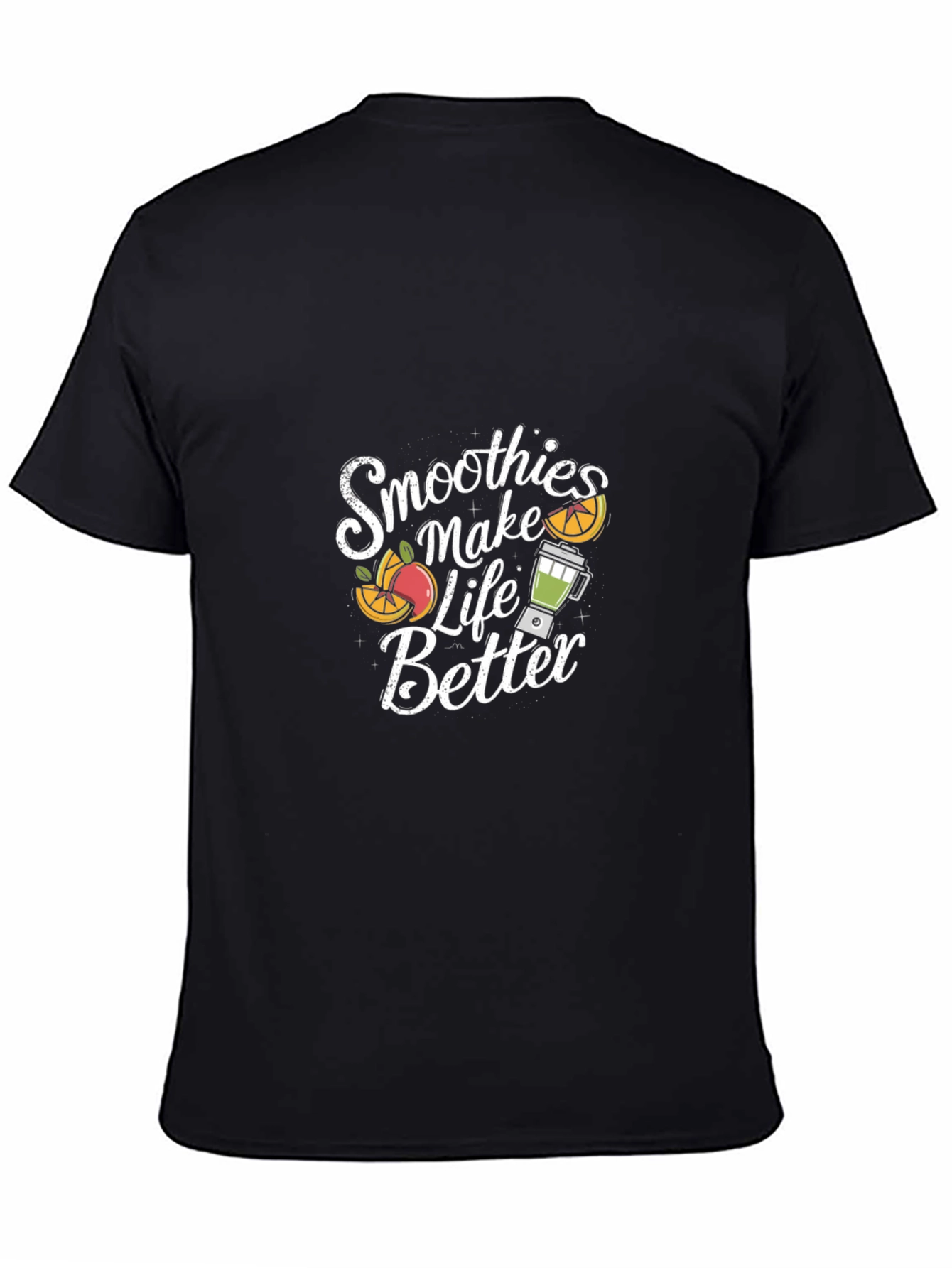 Smoothies Make Life Better Black T-Shirt