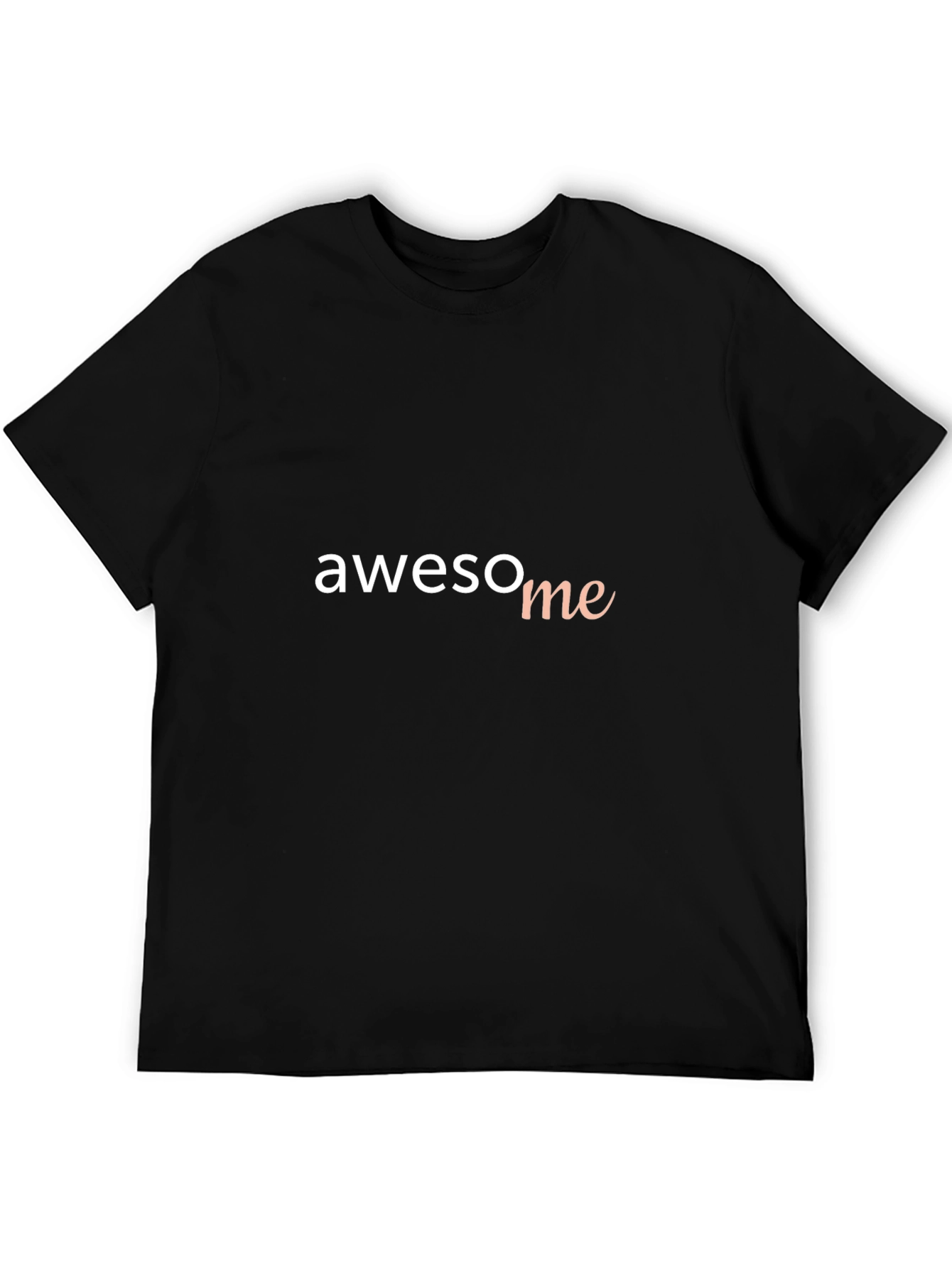 Awesome Text Graphic Black T-Shirt