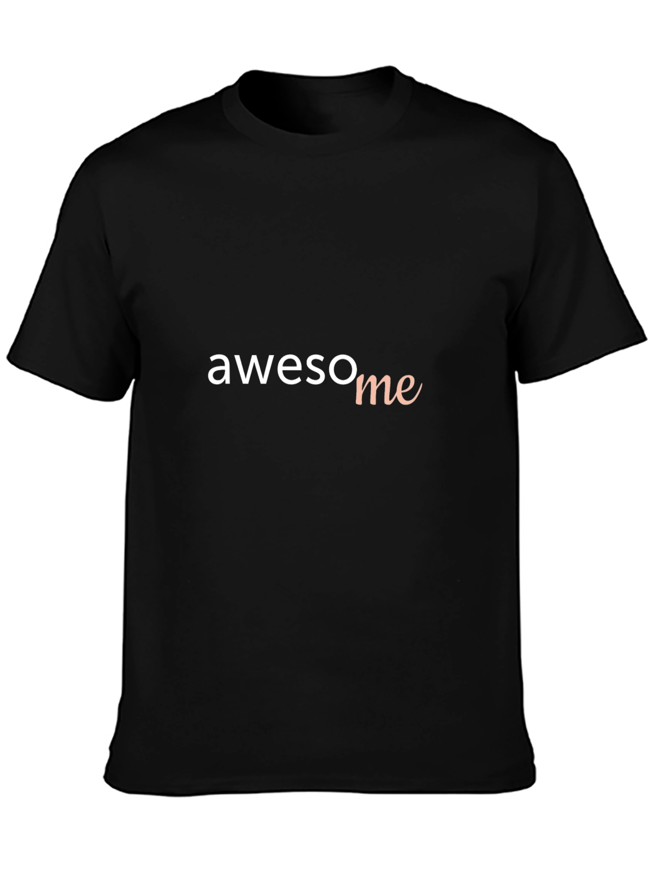 Awesome Text Graphic Black T-Shirt
