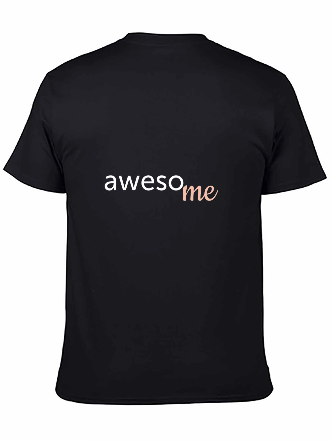 Awesome Text Graphic Black T-Shirt