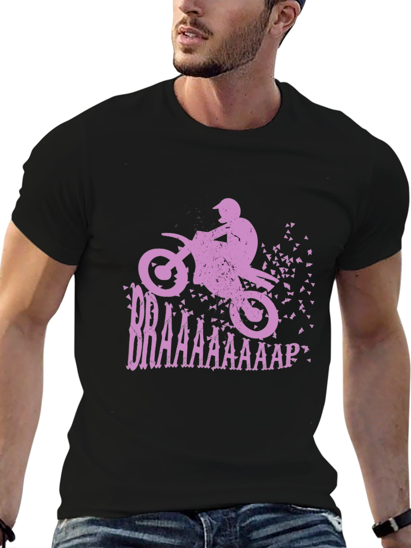 Braaap Motocross T-Shirt - Black