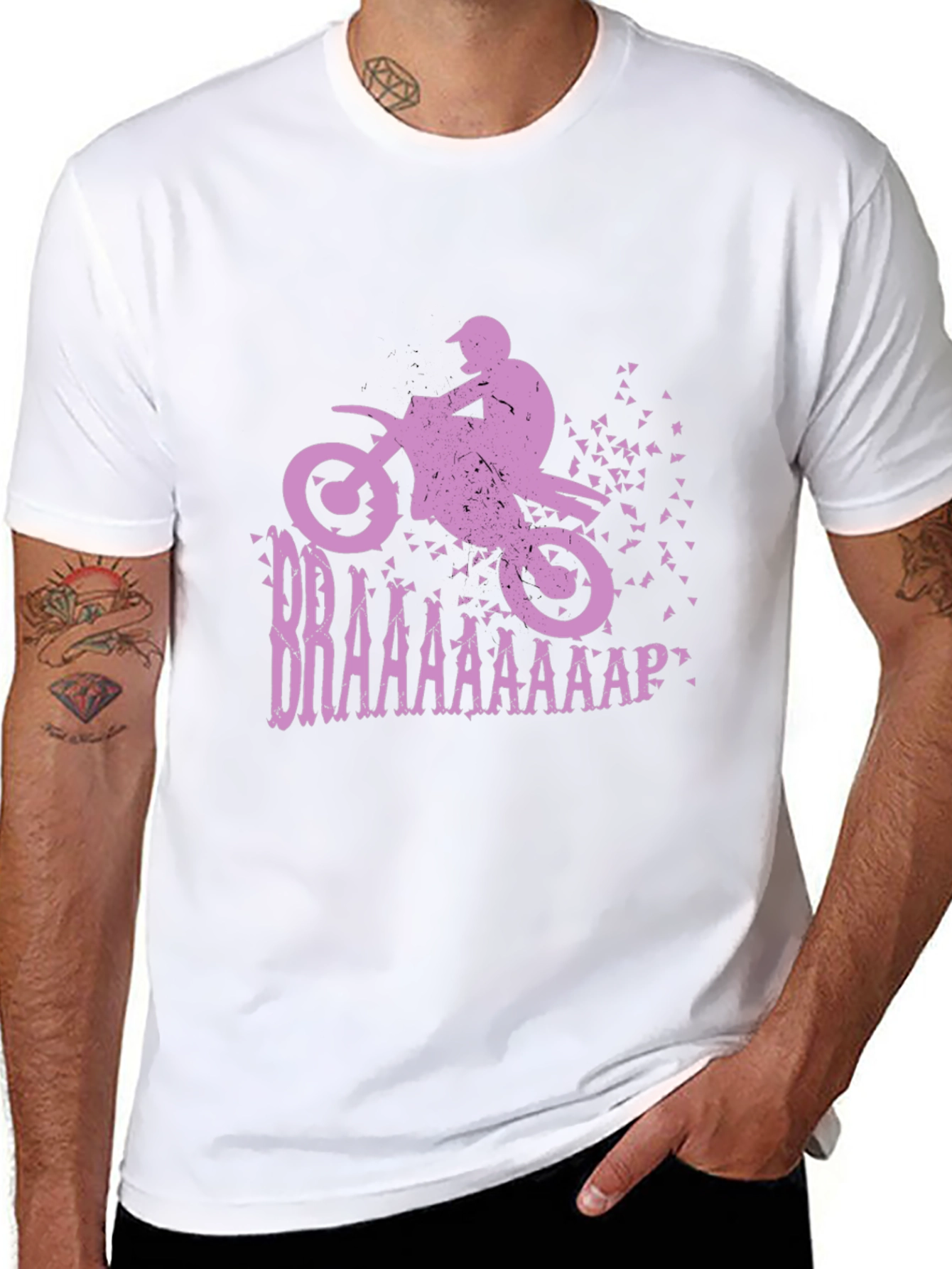 Braaap Motocross T-Shirt - Black