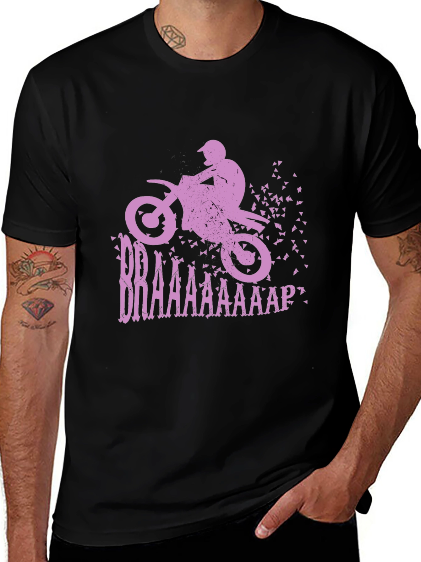 Braaap Motocross T-Shirt - Black