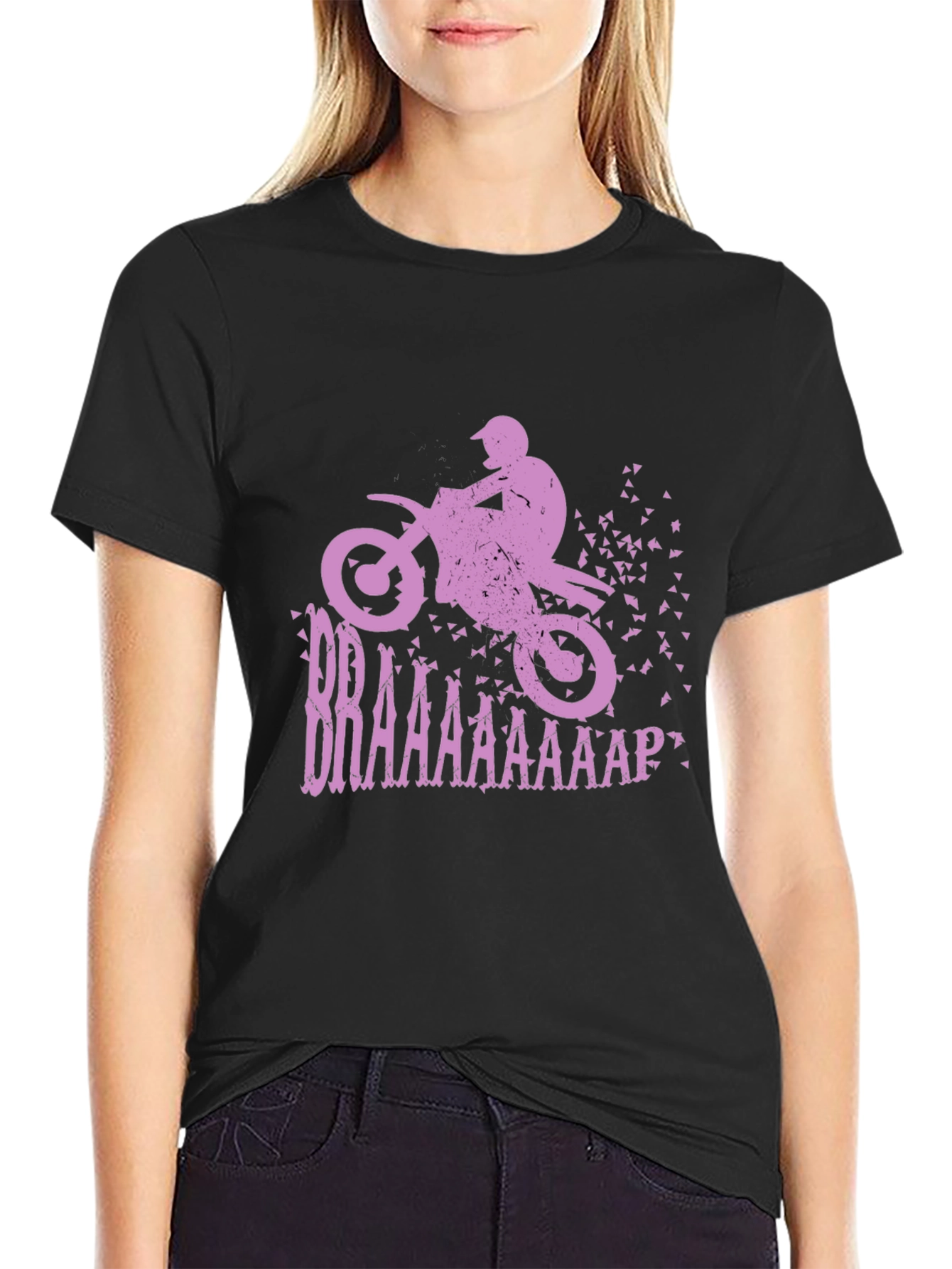 Braaap Motocross T-Shirt - Black