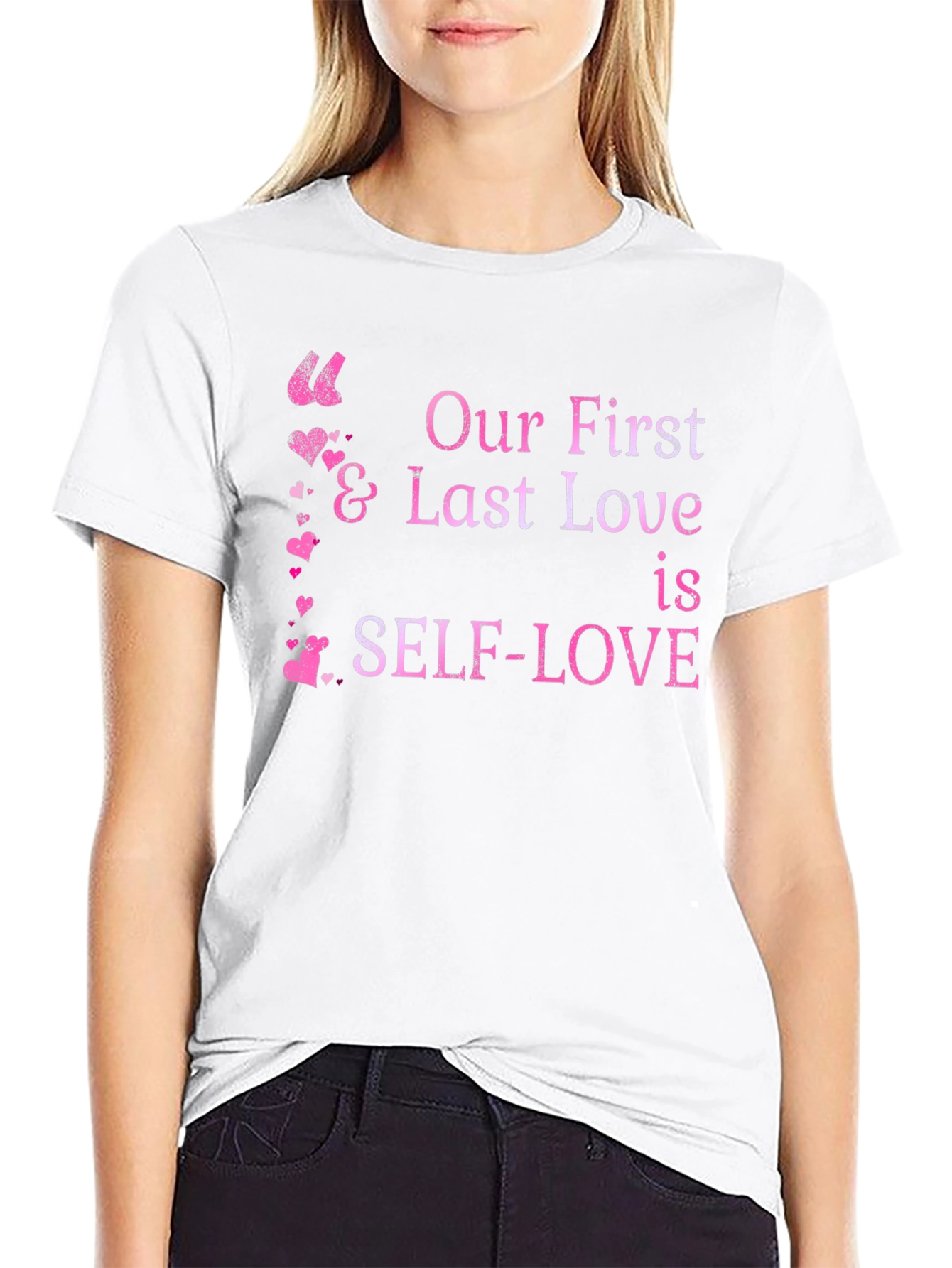 Self-Love Graphic Tee - Black Unisex T-Shirt