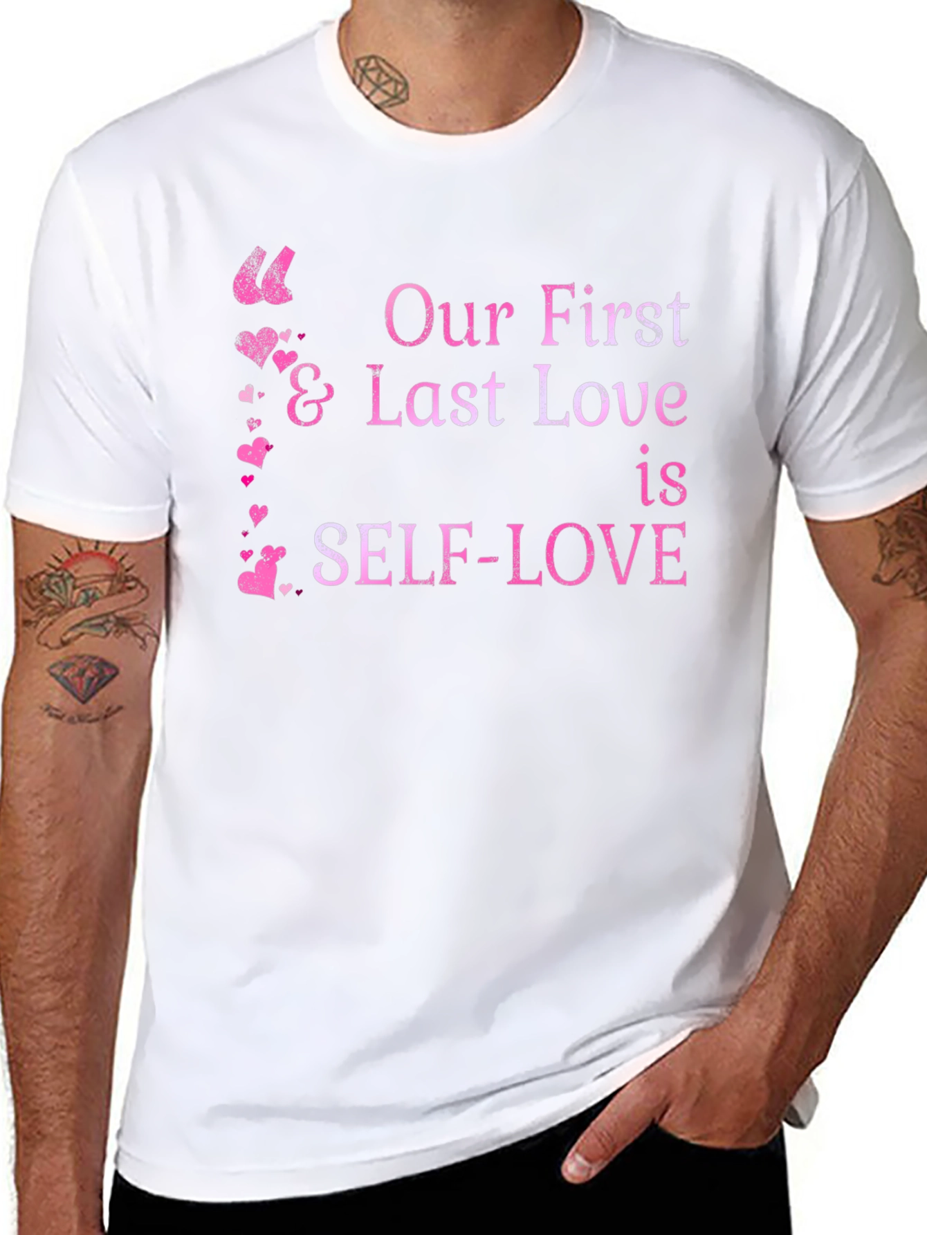 Self-Love Graphic Tee - Black Unisex T-Shirt