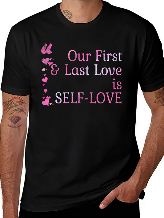 Self-Love Graphic Tee - Black Unisex T-Shirt