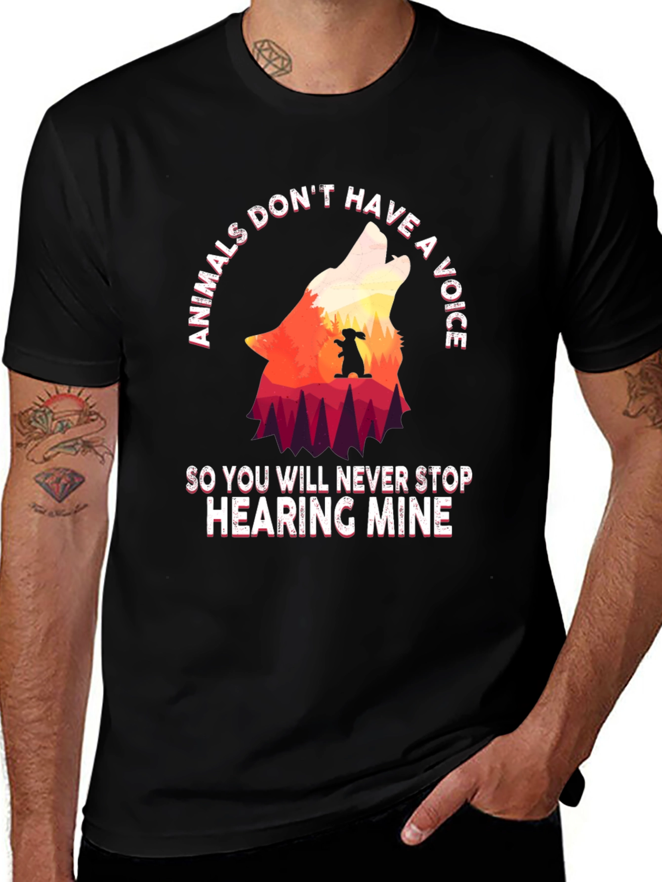 Animals Dont Have a Voice Graphic Tee