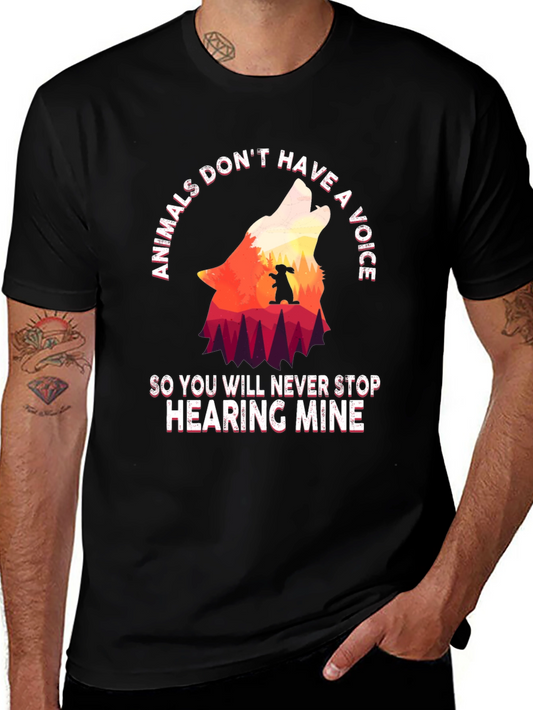 Animals Dont Have a Voice Graphic Tee
