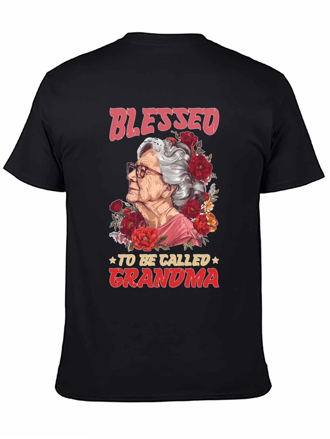 Blessed To Be Called Grandma Graphic T-Shirt