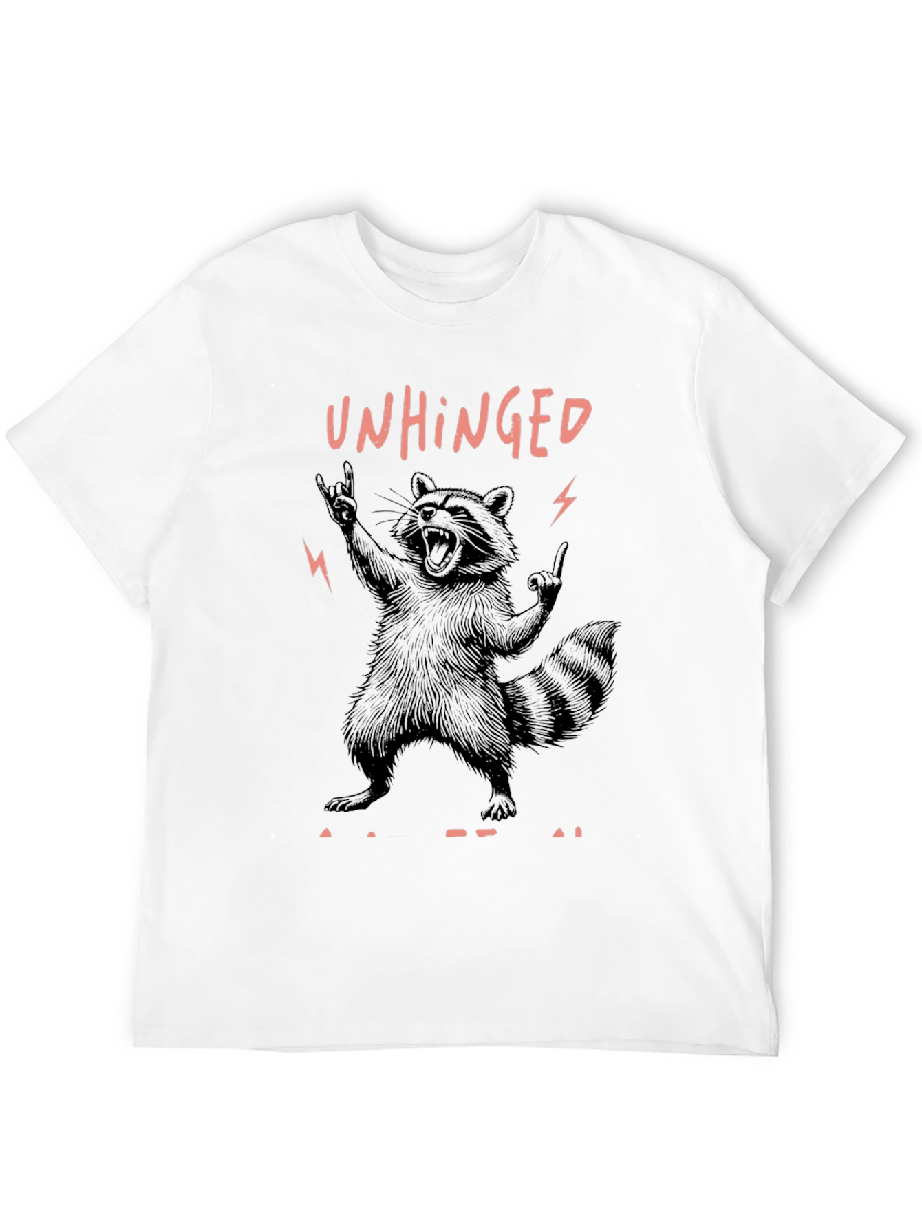 Unhinged Raccoon Graphic Tee - Rock On!