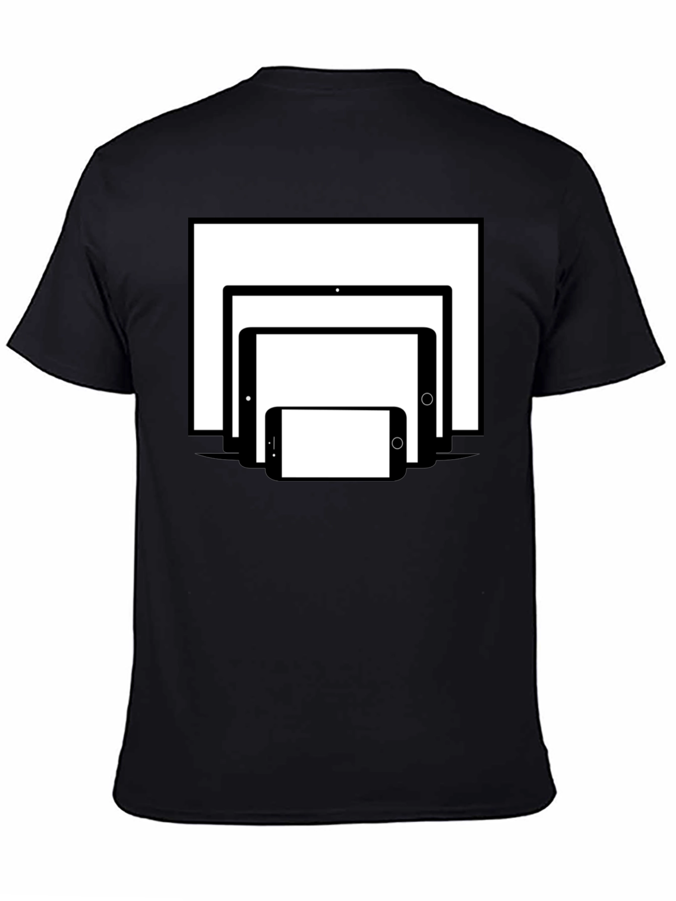 Tech Stack T-Shirt - Black Cotton Tee