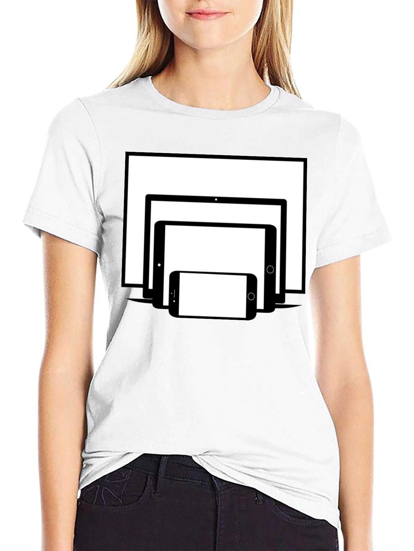 Tech Stack T-Shirt - Black Cotton Tee