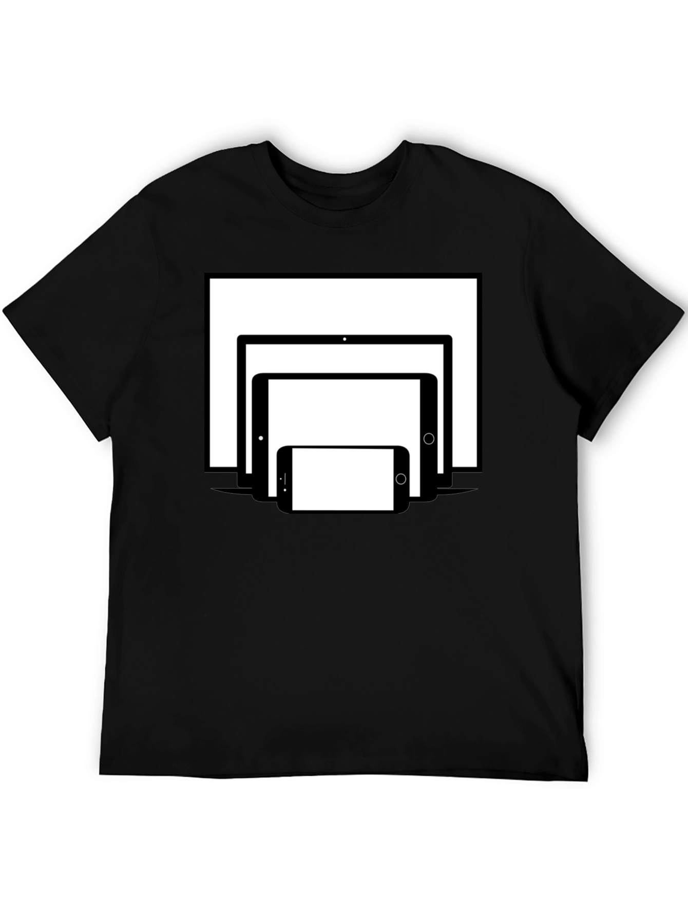 Tech Stack T-Shirt - Black Cotton Tee
