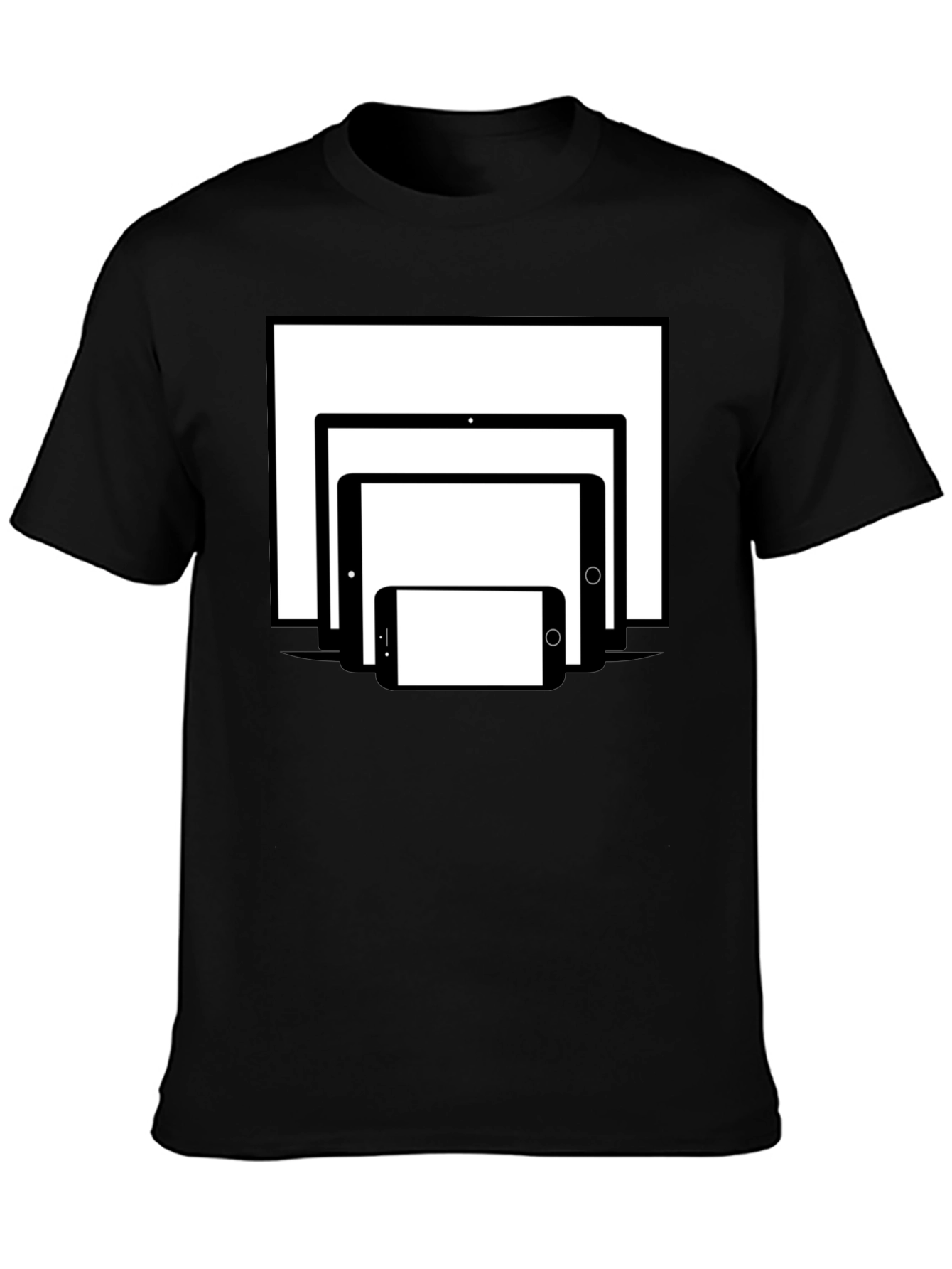 Tech Stack T-Shirt - Black Cotton Tee