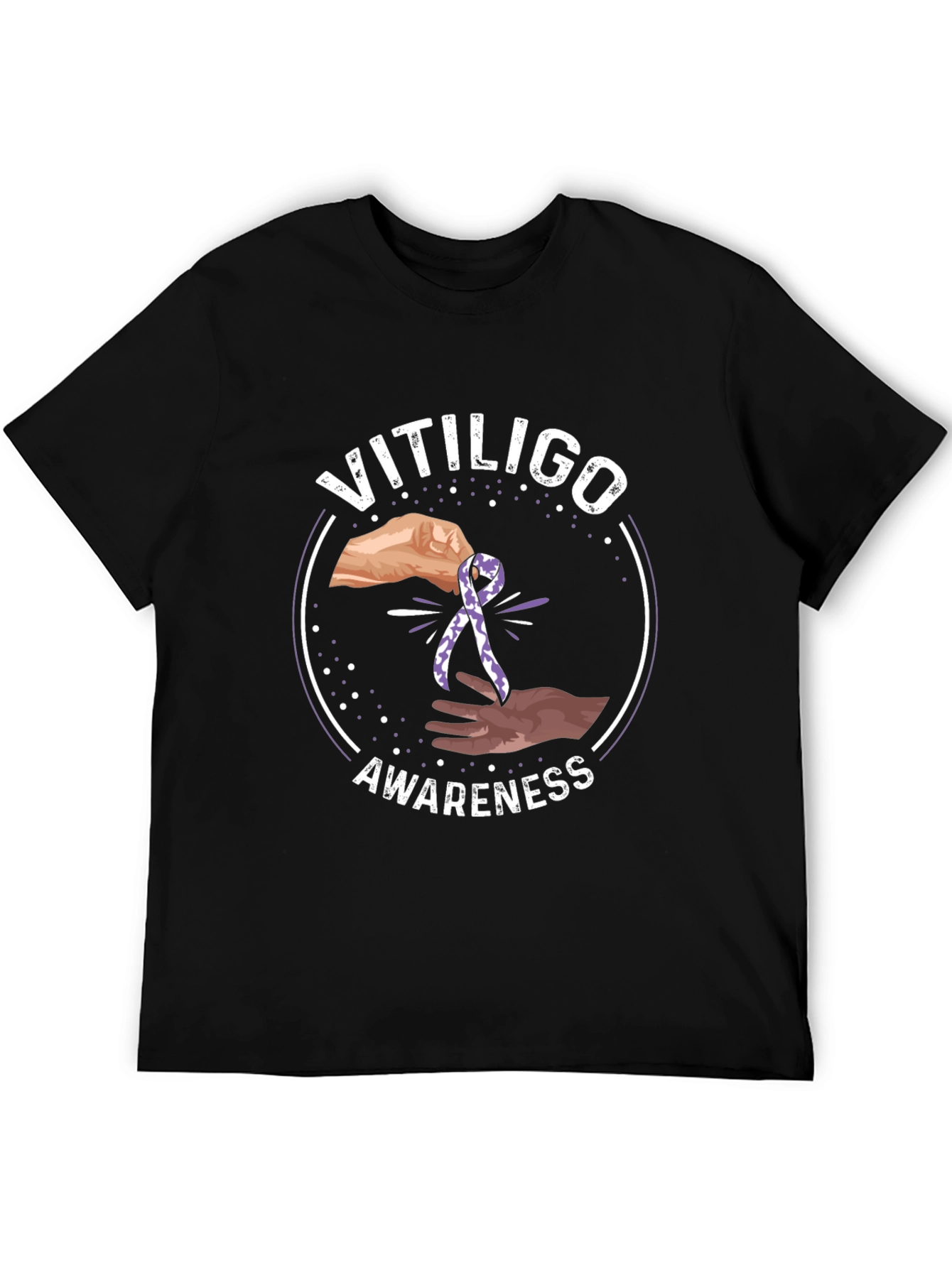Vitiligo Awareness Ribbon T-Shirt
