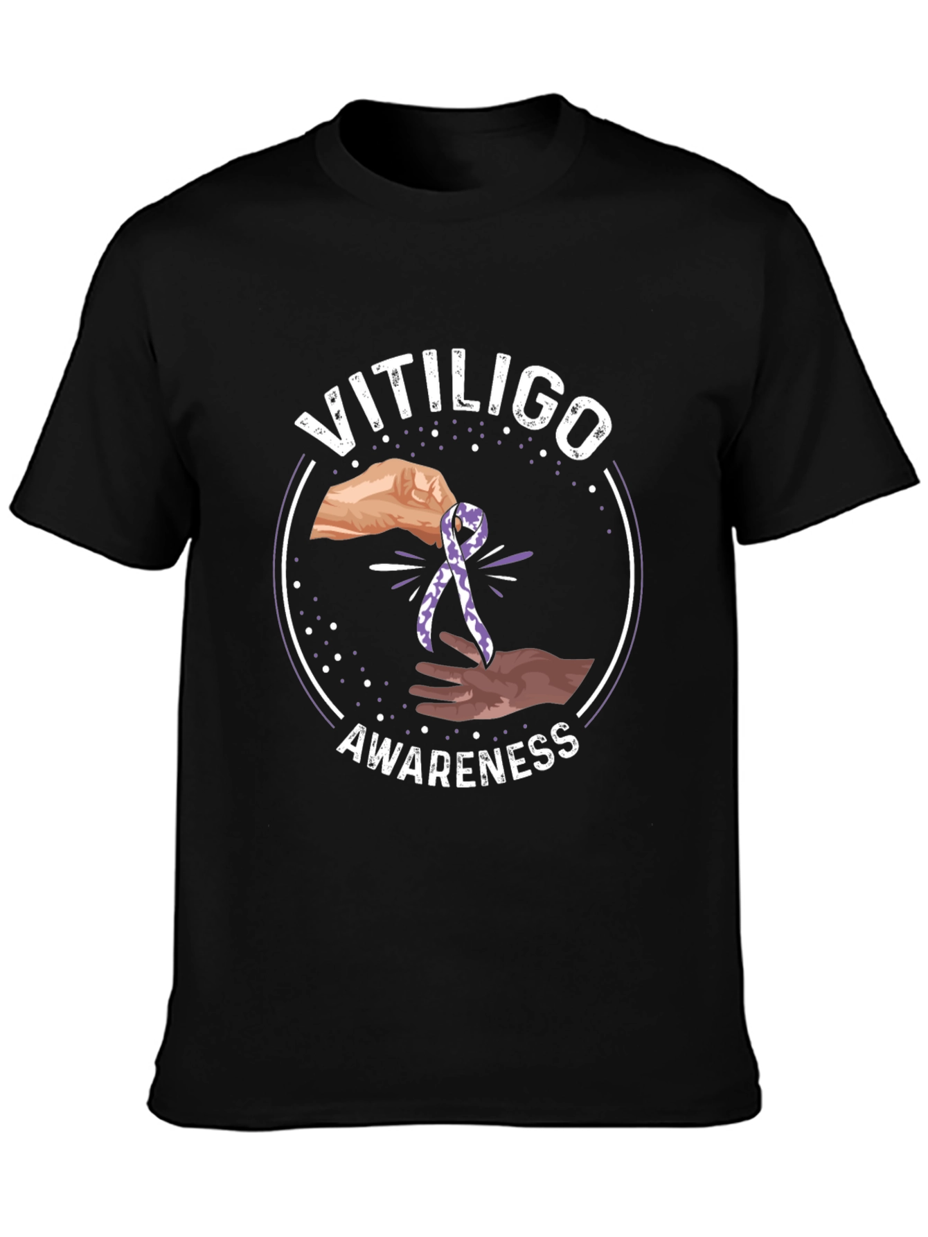 Vitiligo Awareness Ribbon T-Shirt
