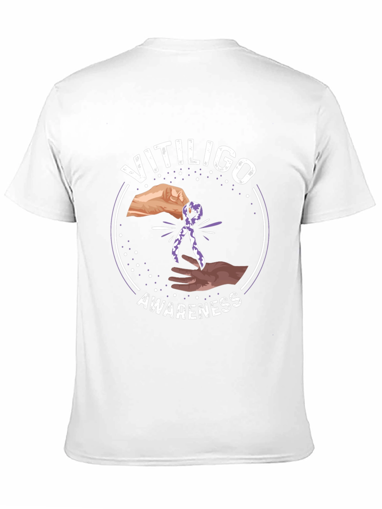 Vitiligo Awareness Ribbon T-Shirt