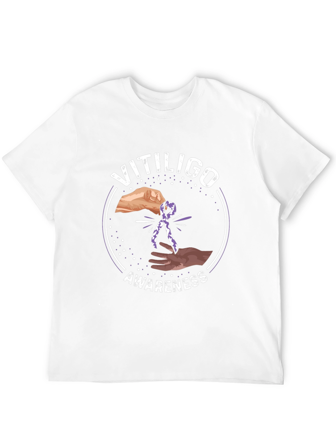 Vitiligo Awareness Ribbon T-Shirt