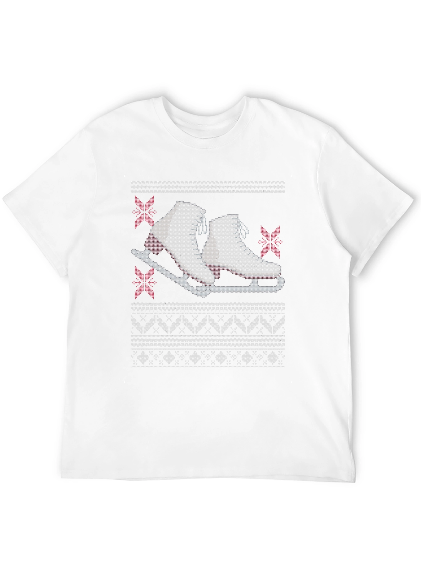 Skating Ugly Christmas Sweater T-Shirt