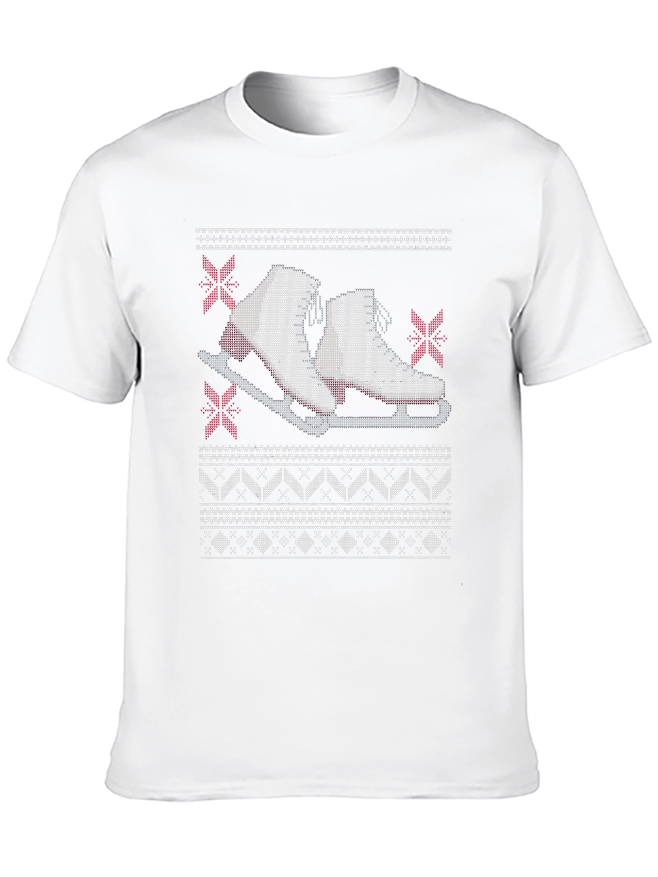Skating Ugly Christmas Sweater T-Shirt