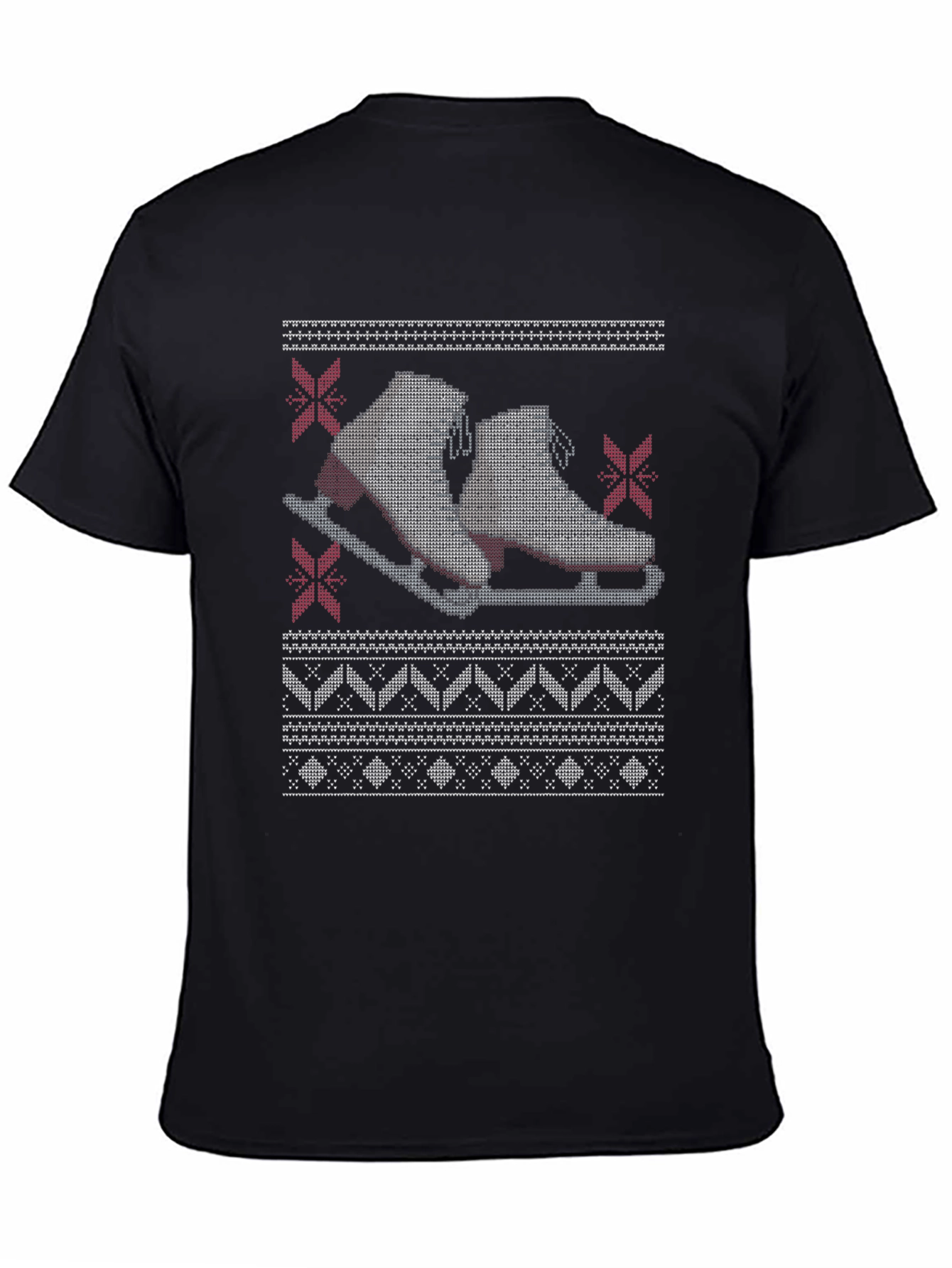 Skating Ugly Christmas Sweater T-Shirt