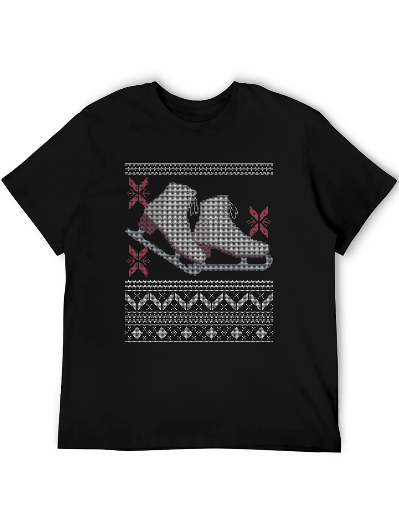 Skating Ugly Christmas Sweater T-Shirt