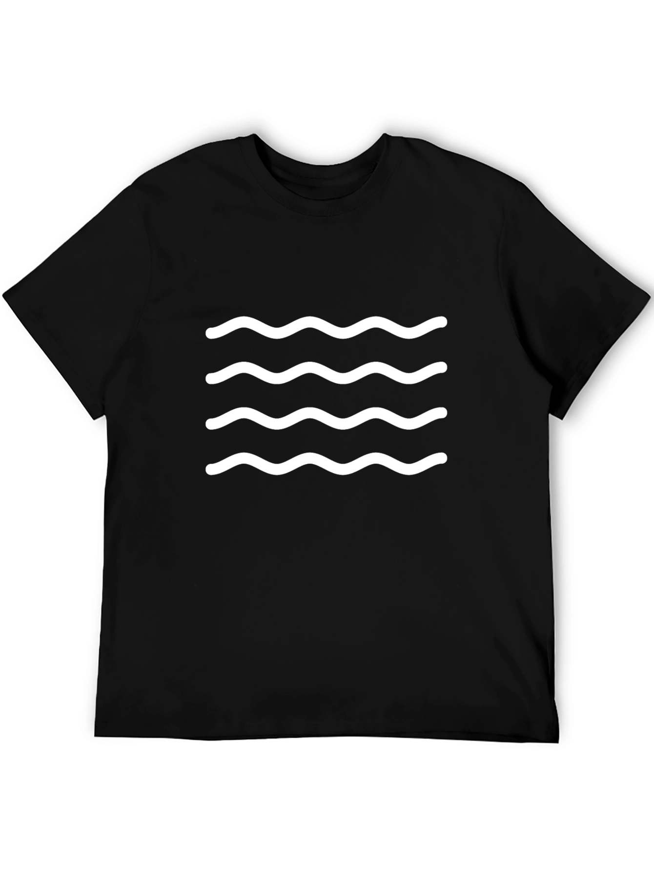 Wave Design Black Tee
