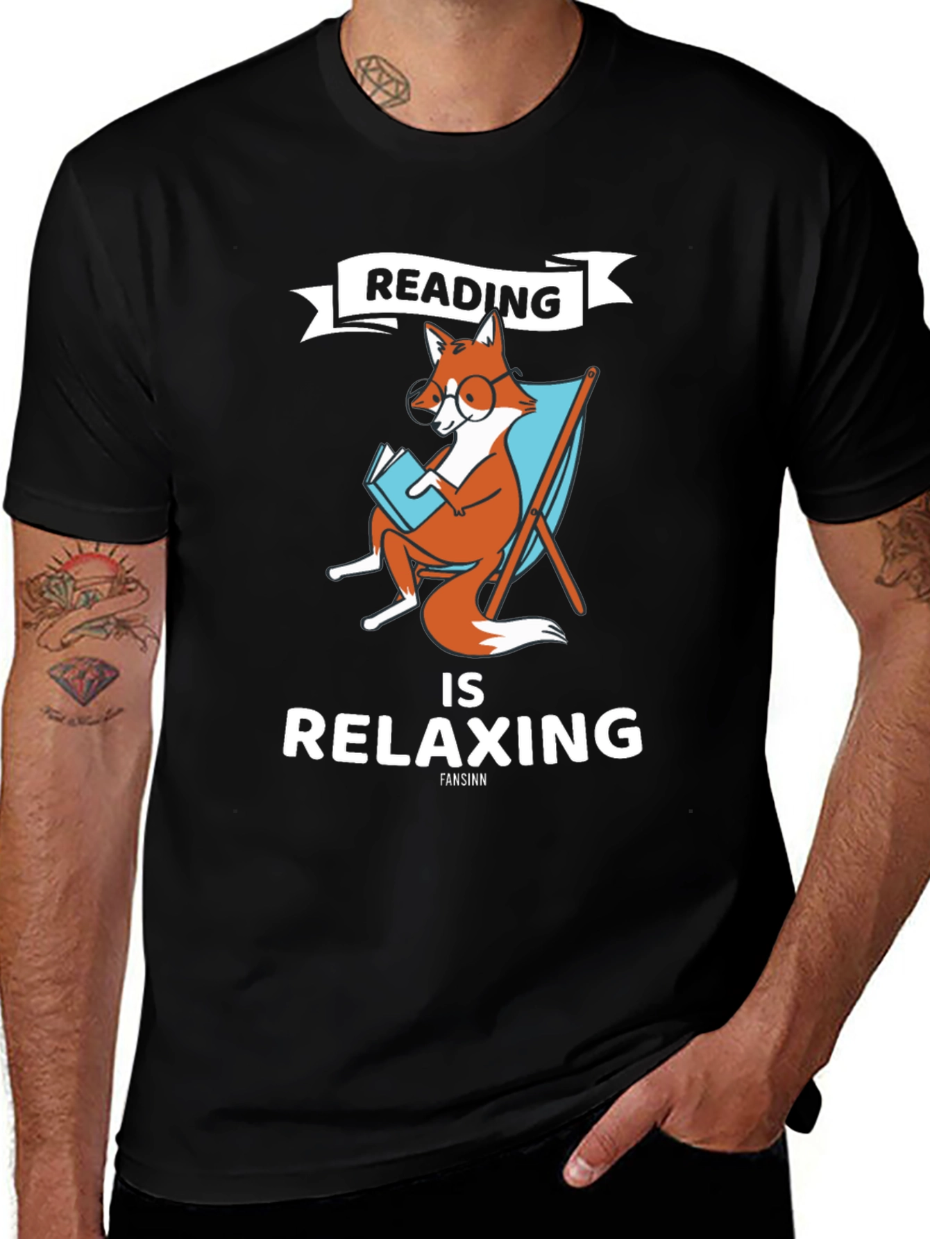 Reading Fox Graphic T-Shirt