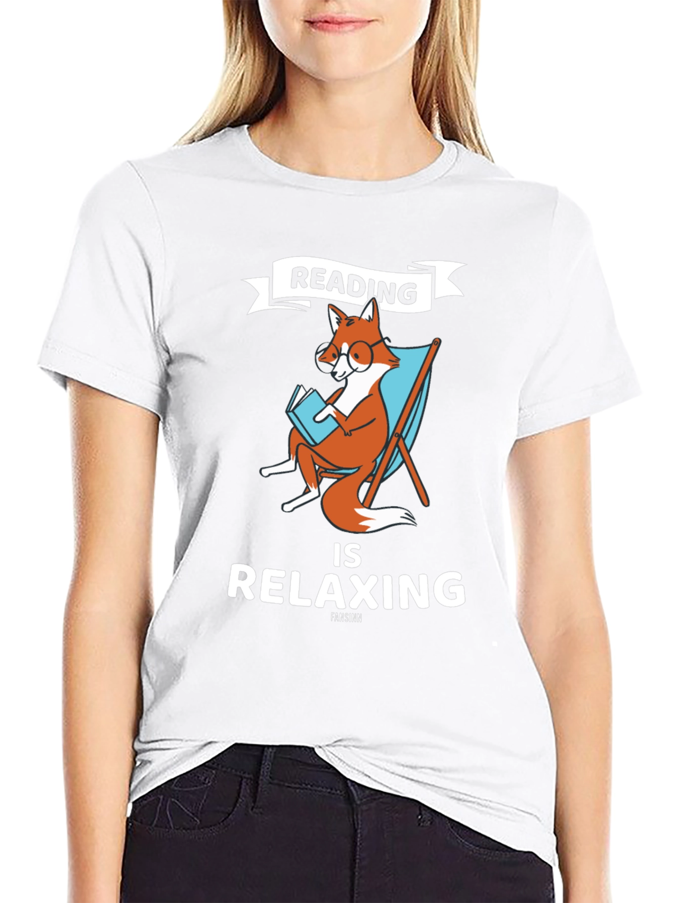Reading Fox Graphic T-Shirt