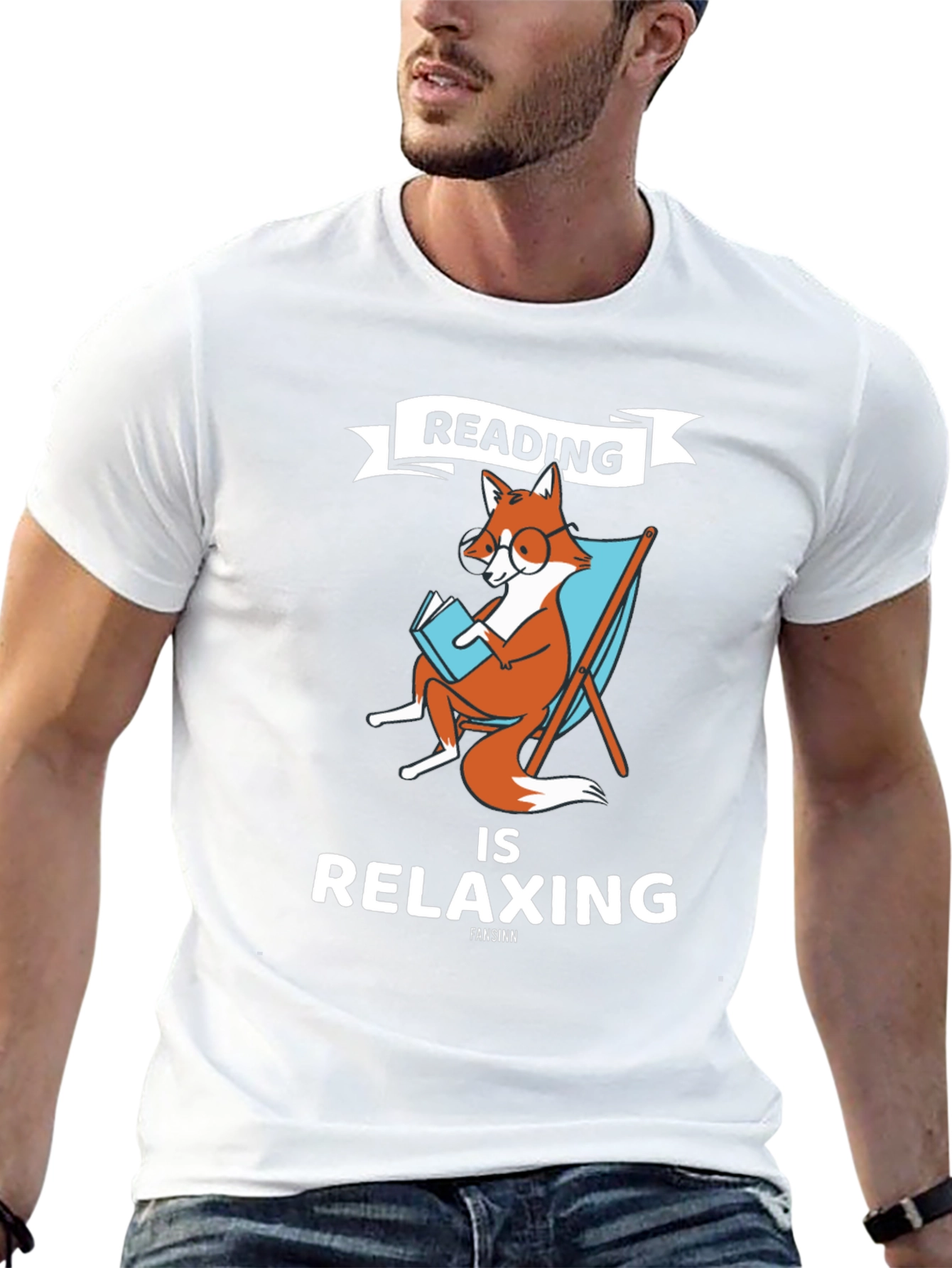 Reading Fox Graphic T-Shirt
