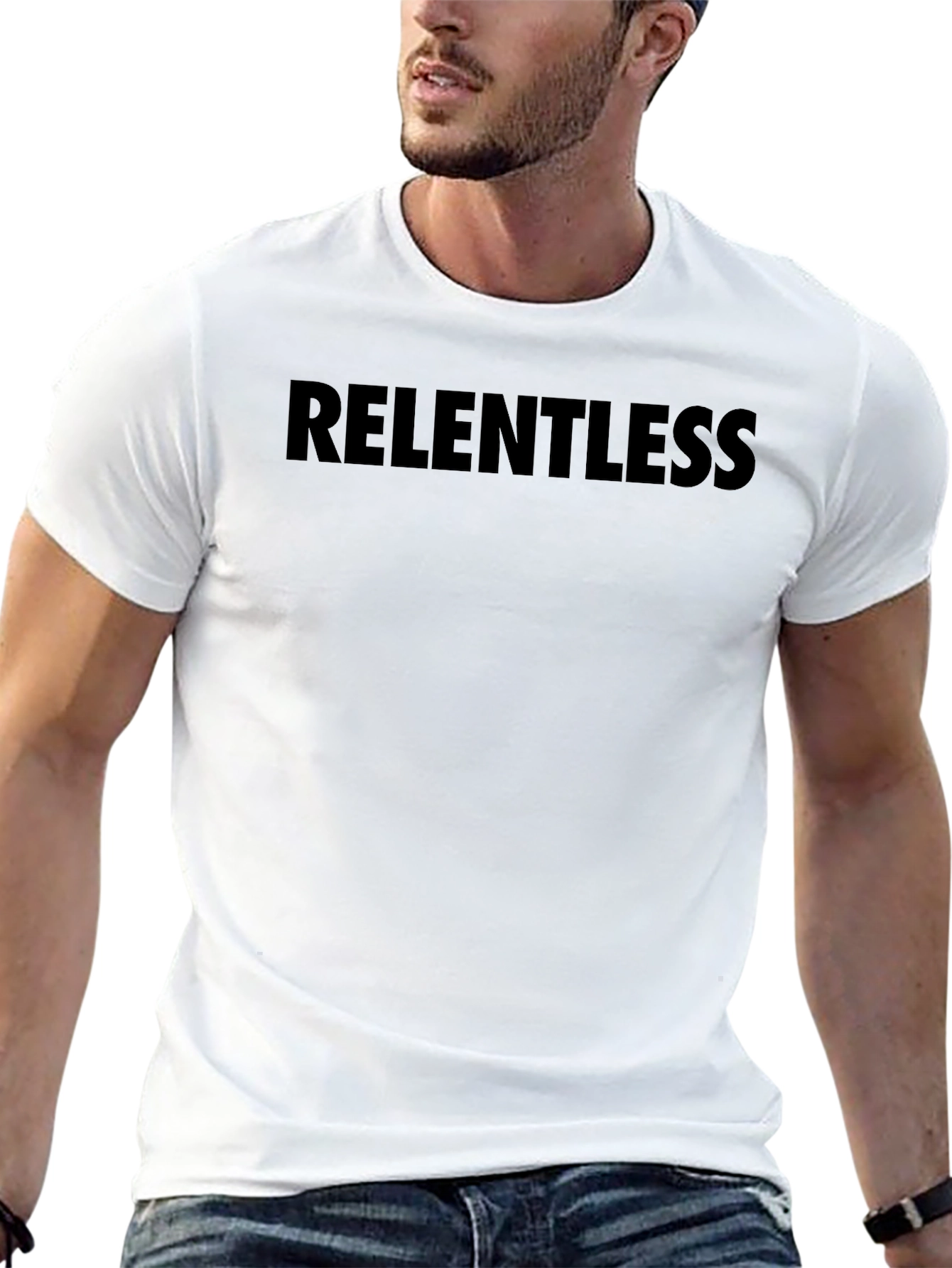 Relentless Black Graphic T-Shirt - Stylish and Comfortable