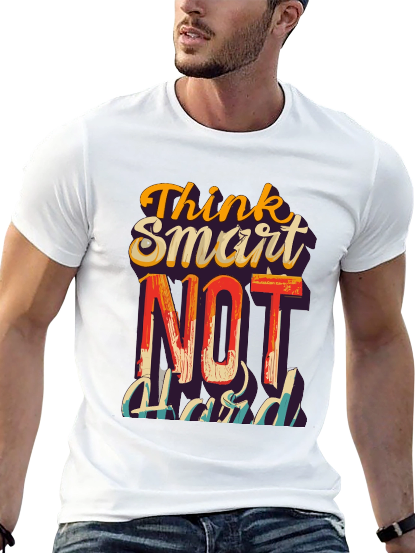 Think Smart Not Hard Graphic T-Shirt