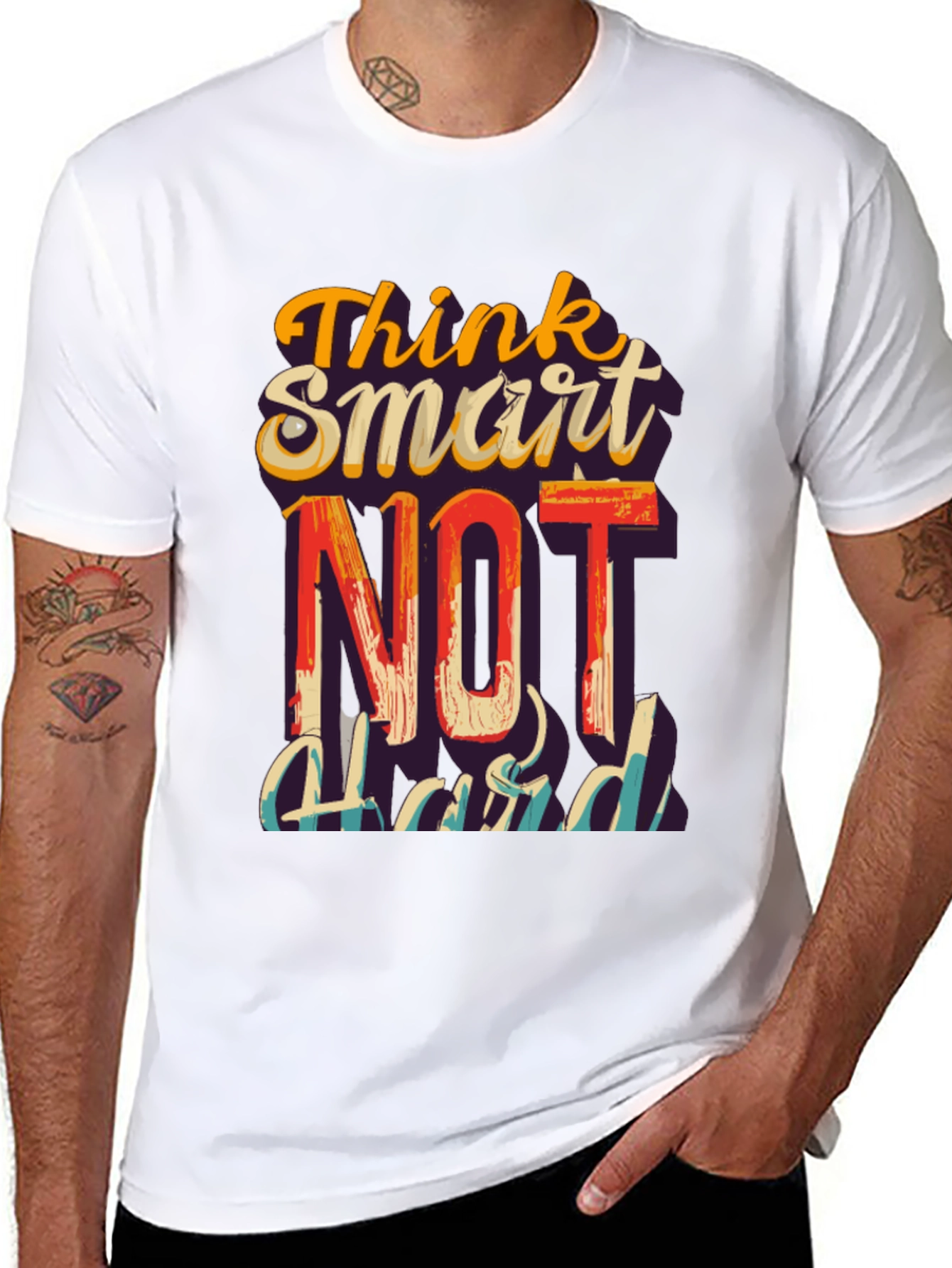 Think Smart Not Hard Graphic T-Shirt