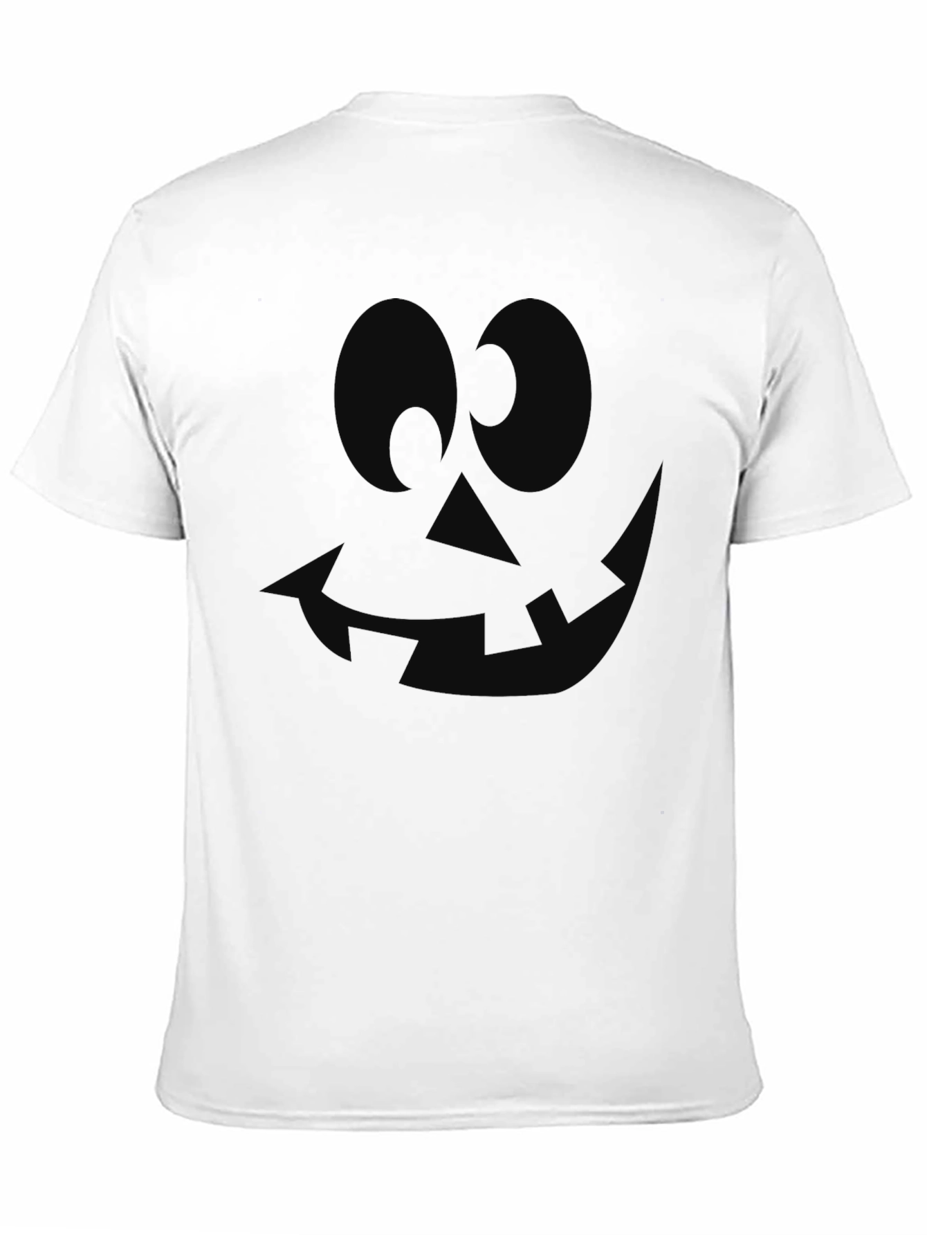 Spooky Black Pumpkin Face Graphic Tee