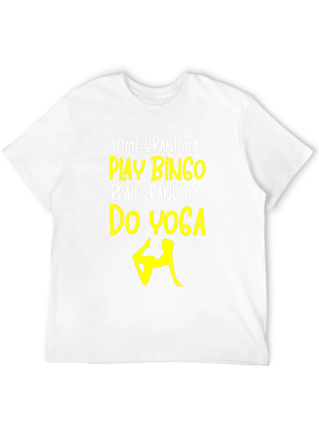 Yoga Grandma T-Shirt - Play Bingo Do Yoga