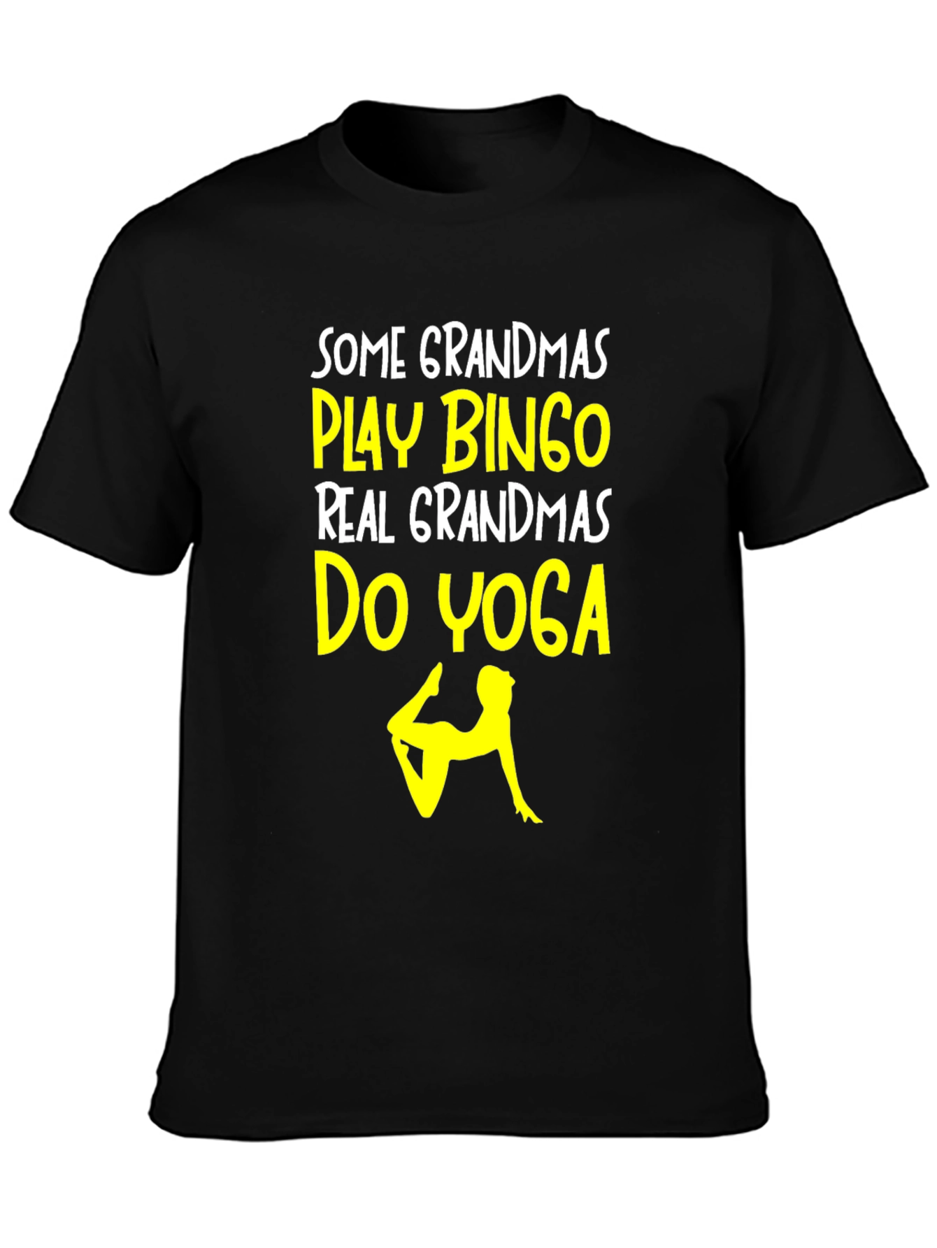 Yoga Grandma T-Shirt - Play Bingo Do Yoga
