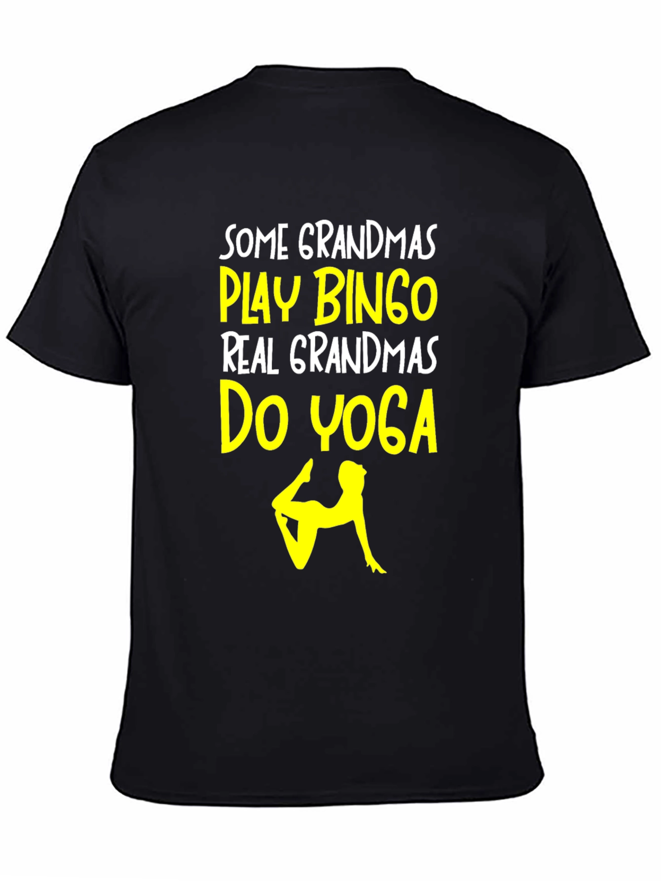 Yoga Grandma T-Shirt - Play Bingo Do Yoga